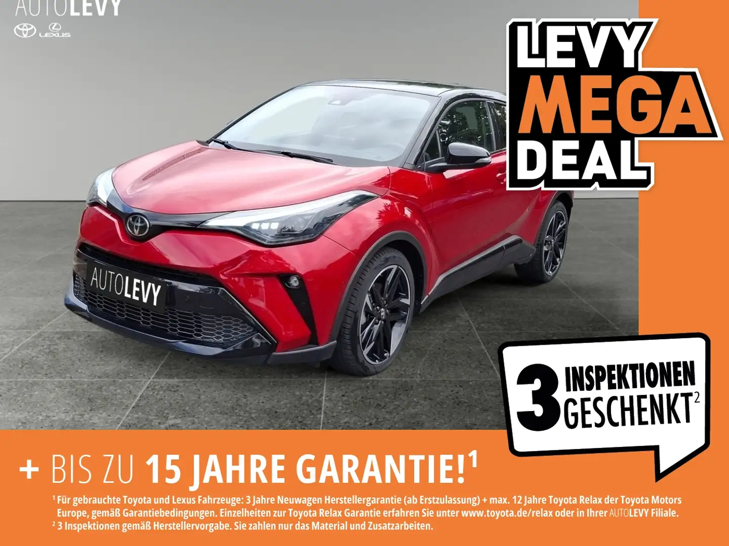 Toyota C-HR 2.0 Hybrid GR Sport *JBL*NAVI*CARPLAY*AA* Rot - 1