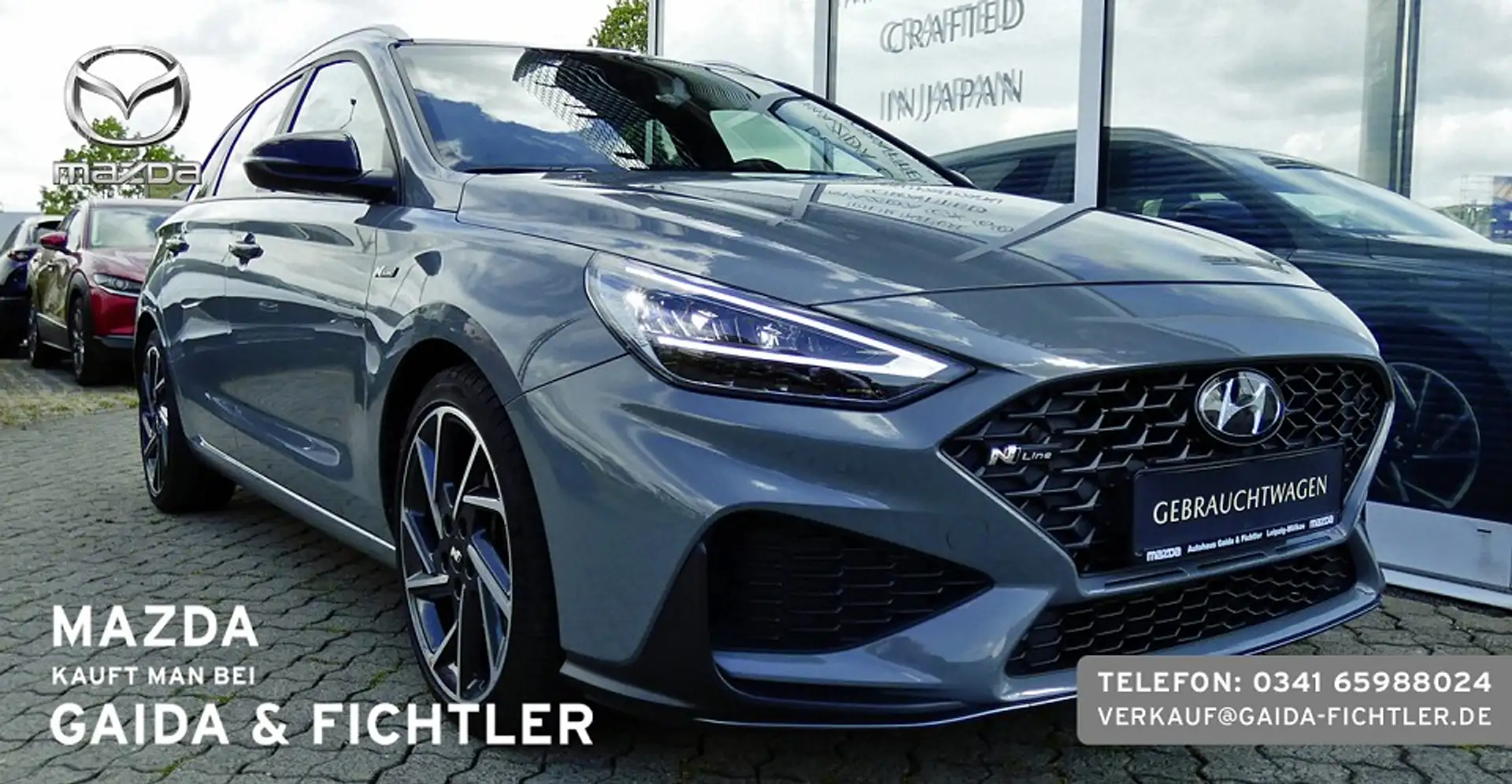 Hyundai i30 KOMBI N-LINE 1.5 T  Mild-Hybrid *LED / NAVI / KOMF Grijs - 1
