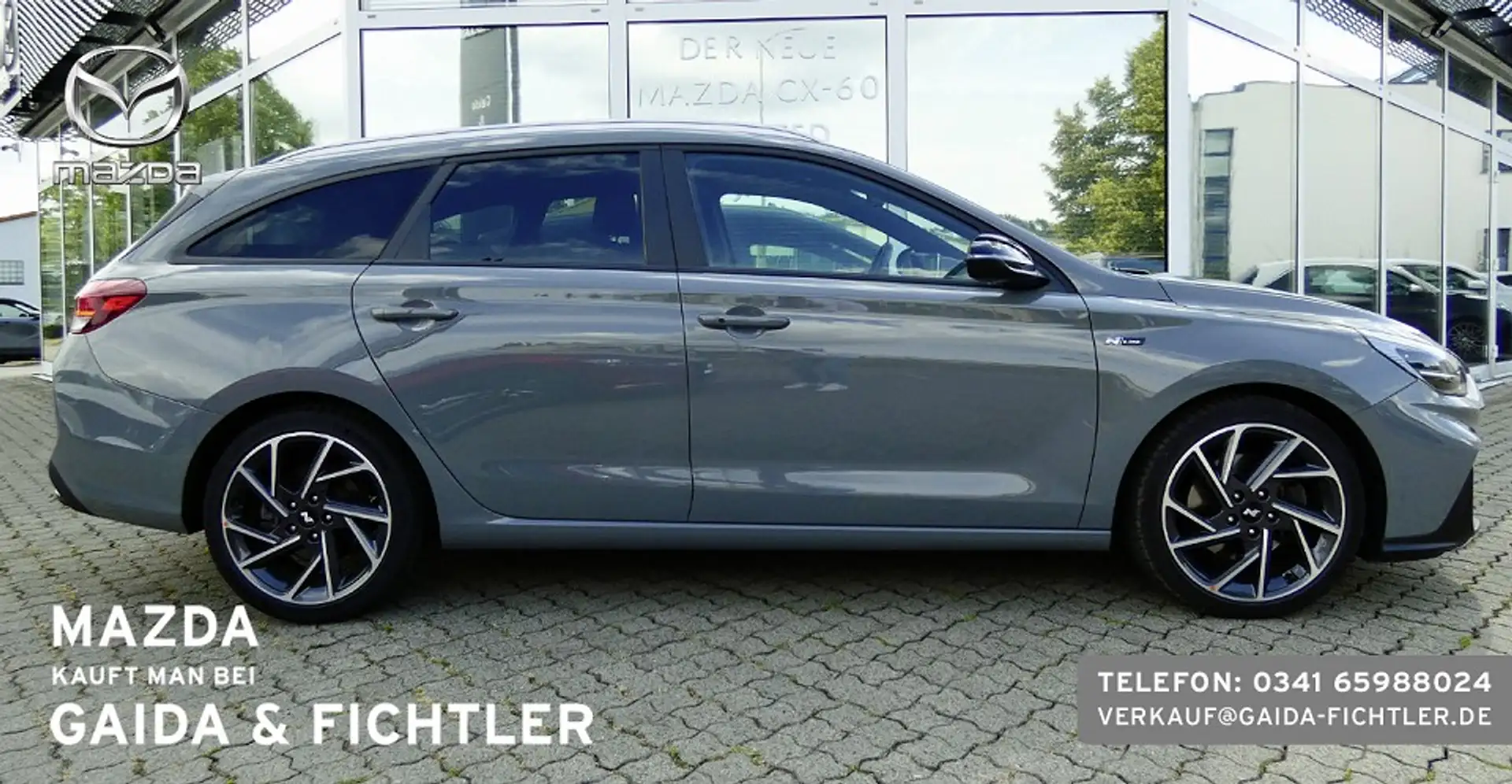 Hyundai i30 KOMBI N-LINE 1.5 T  Mild-Hybrid *LED / NAVI / KOMF Grijs - 2