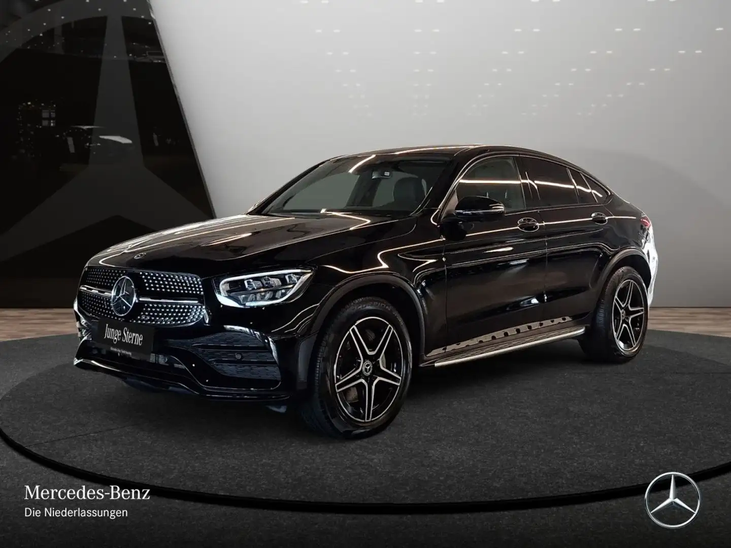 Mercedes-Benz GLC 300 Coupé 4M AMG+NIGHT+360+AHK+LED+SPUR+TOTW Schwarz - 2