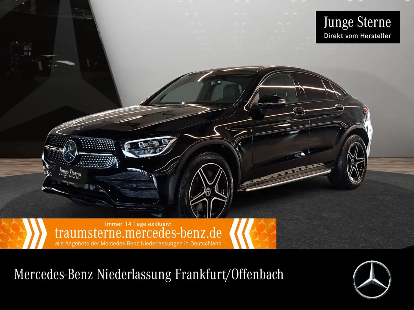 Mercedes-Benz GLC 300 Coupé 4M AMG+NIGHT+360+AHK+LED+SPUR+TOTW Schwarz - 1