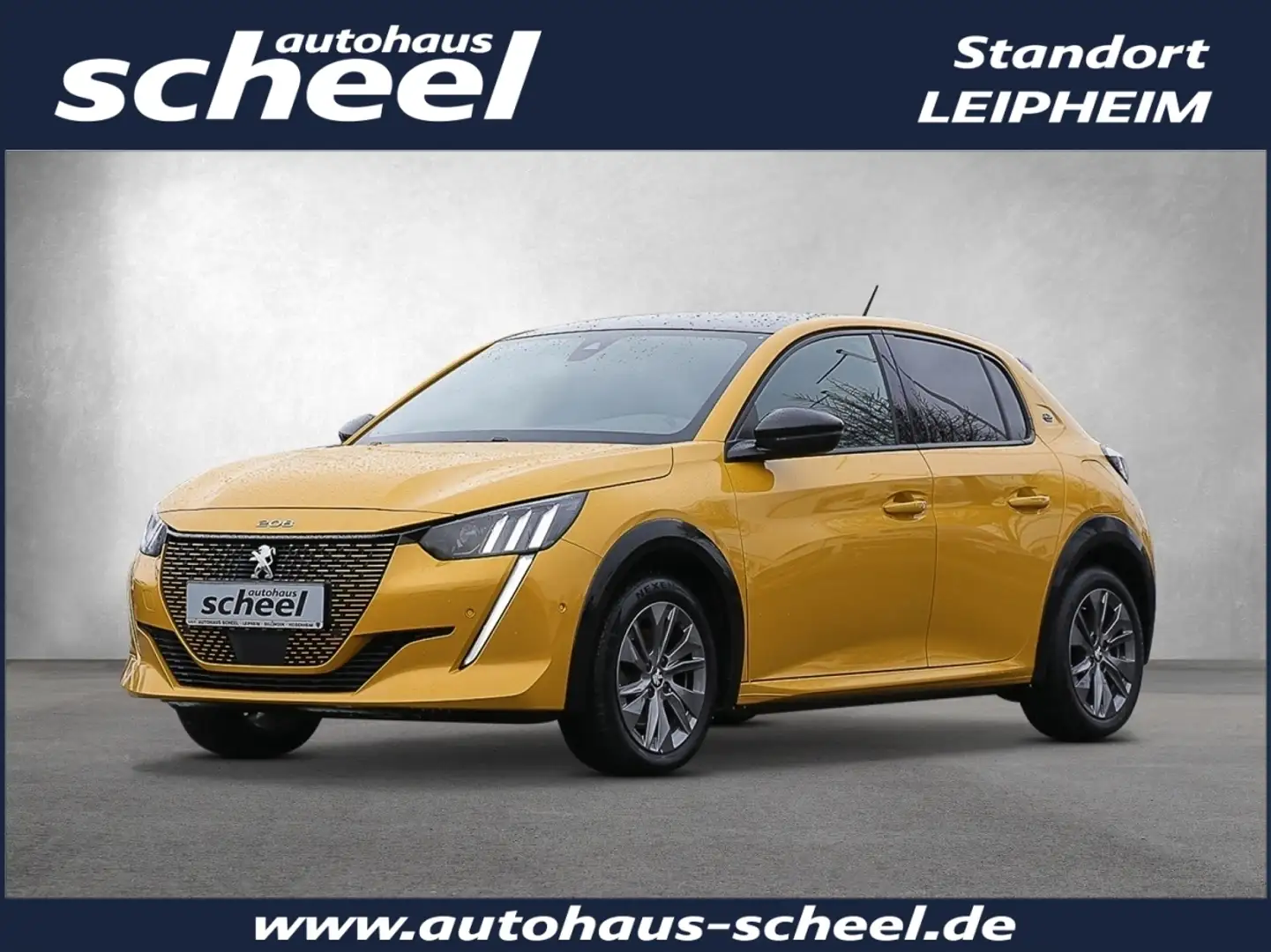 Peugeot 208 e- Elektromotor 136 (e-) e- GT FLA SpurH LM Gelb - 1