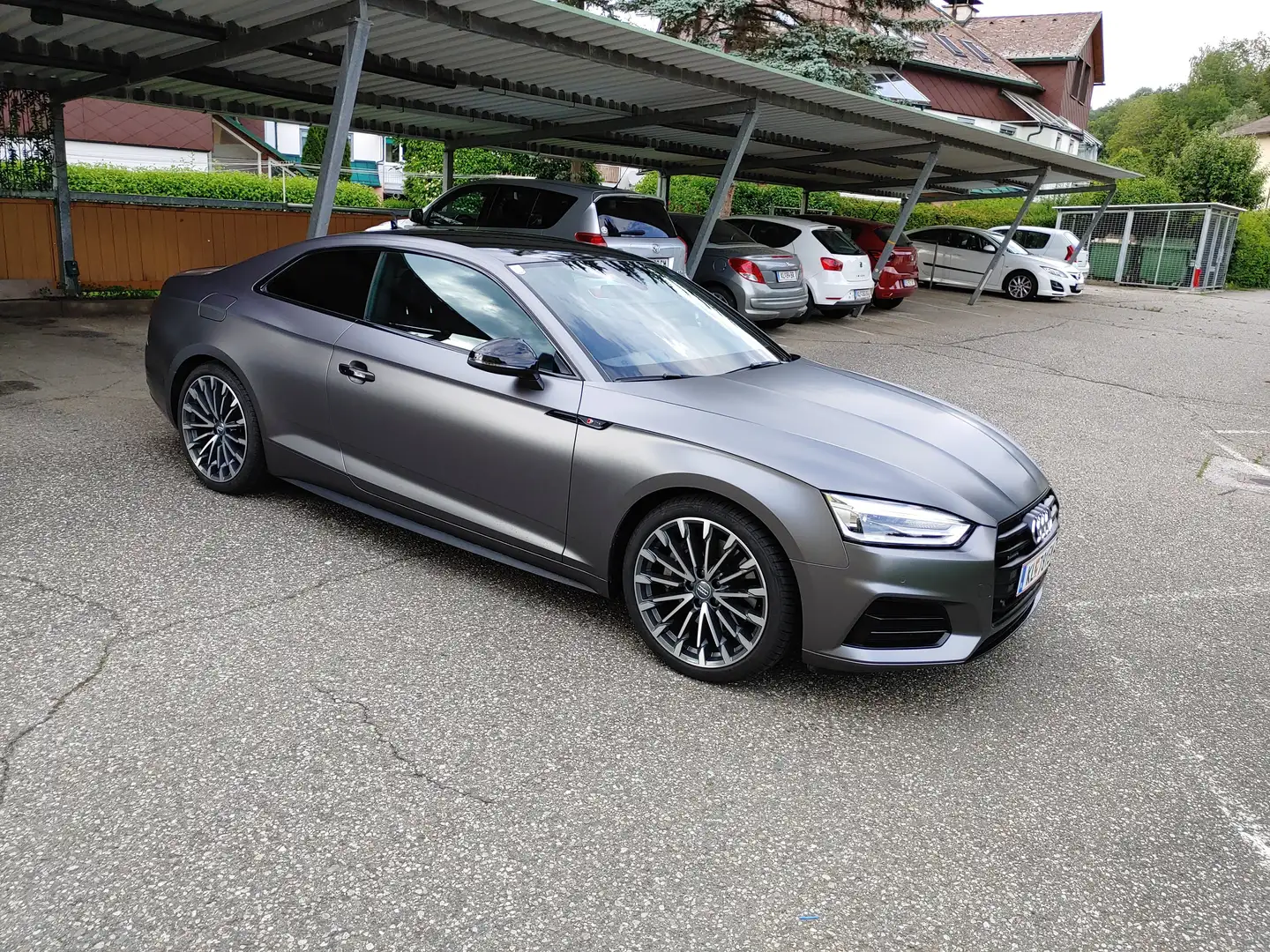 Audi A5 Coupé 2.0 TFSI Quattro Sport (grau foliert) Czarny - 1
