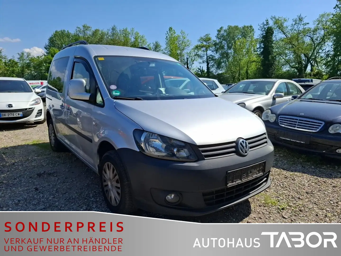 Volkswagen Caddy 1.2 TSI Trendline Klimaaut PDC SHZ RCD 210 Silber - 2