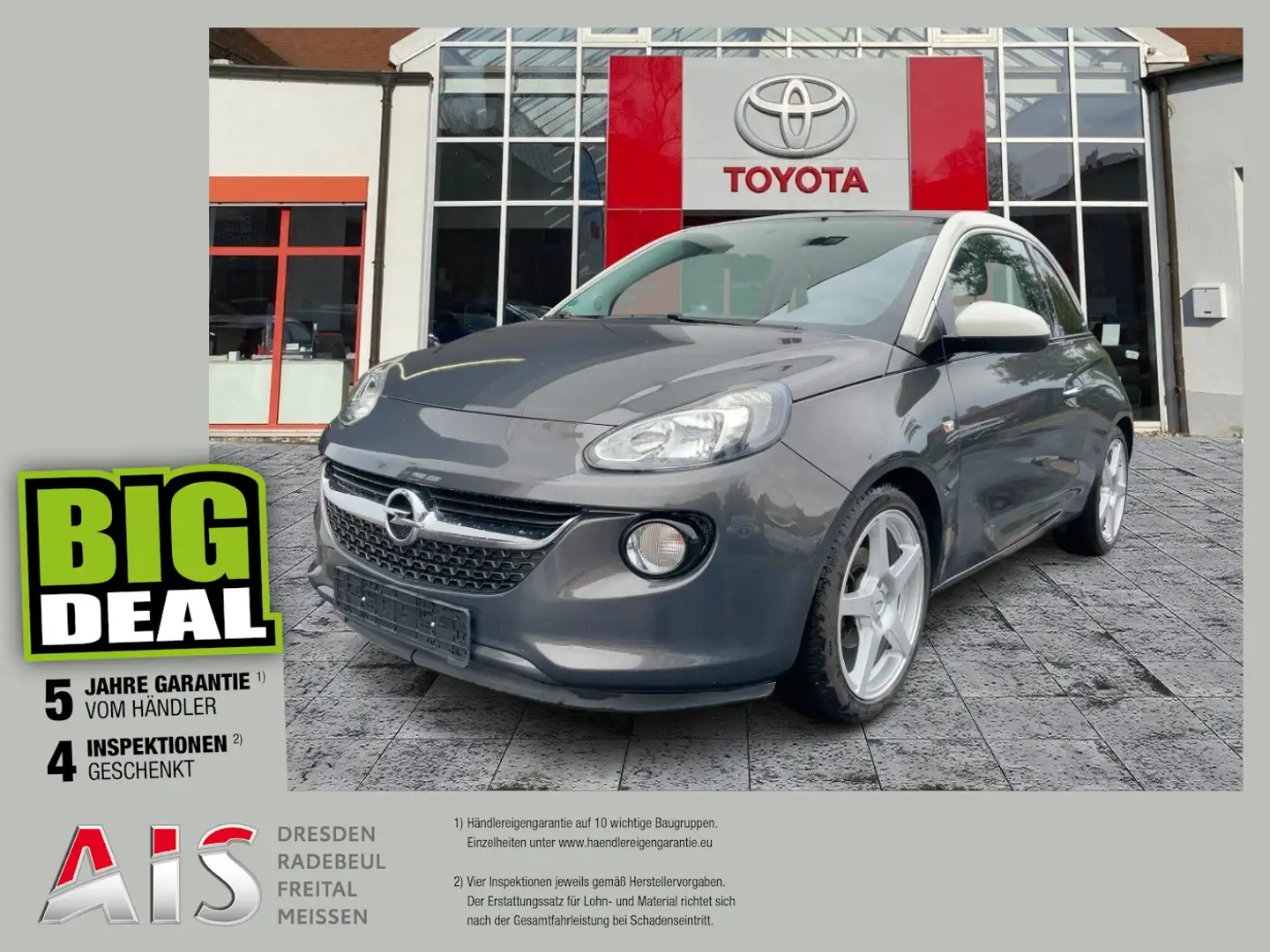 Opel Adam 1.4 Glam Pano*PDC*Tempomat Gris - 1