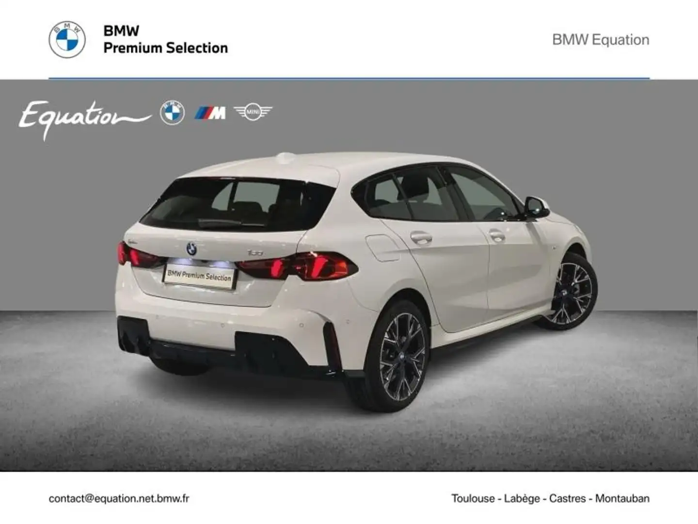 BMW 120 120A 170ch M Sport Design DKG7 Blanc - 2