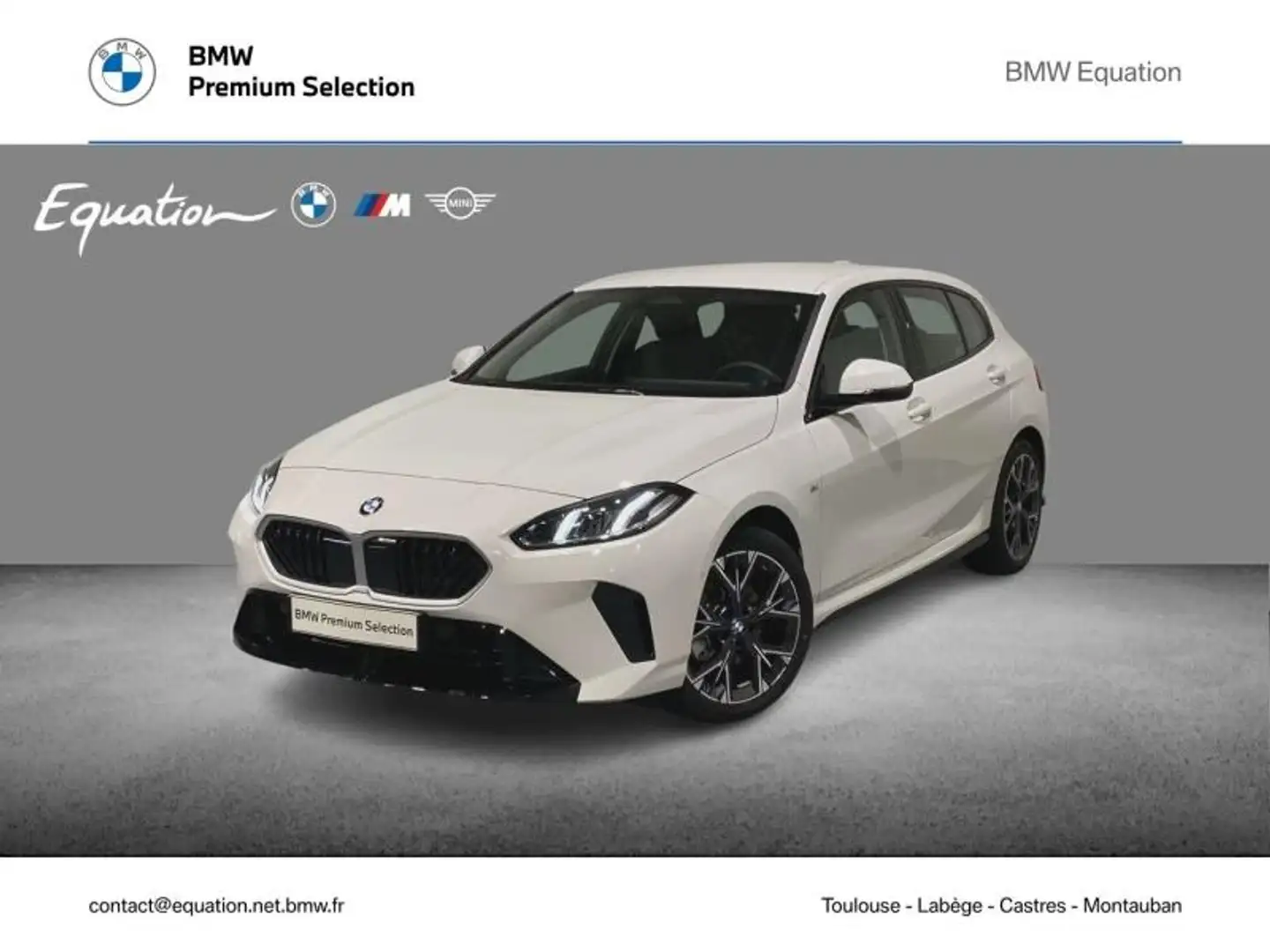 BMW 120 120A 170ch M Sport Design DKG7 Blanc - 1