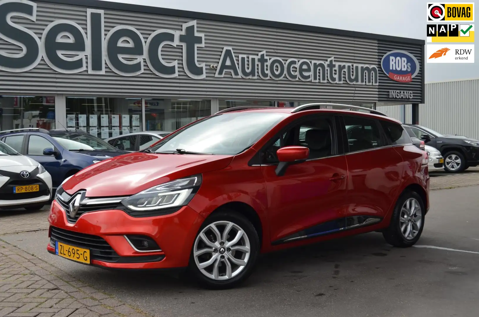 Renault Clio Estate 0.9 TCe Intens|LED|NAVI|TR.HAAK|CARPLAY|SEN Rojo - 1
