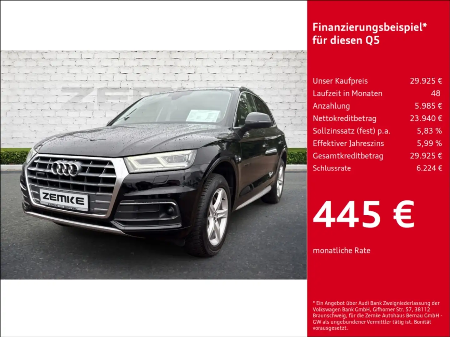 Audi Q5 40 TDI quattro sport AHK-klappbar Navi Digitales C crna - 1