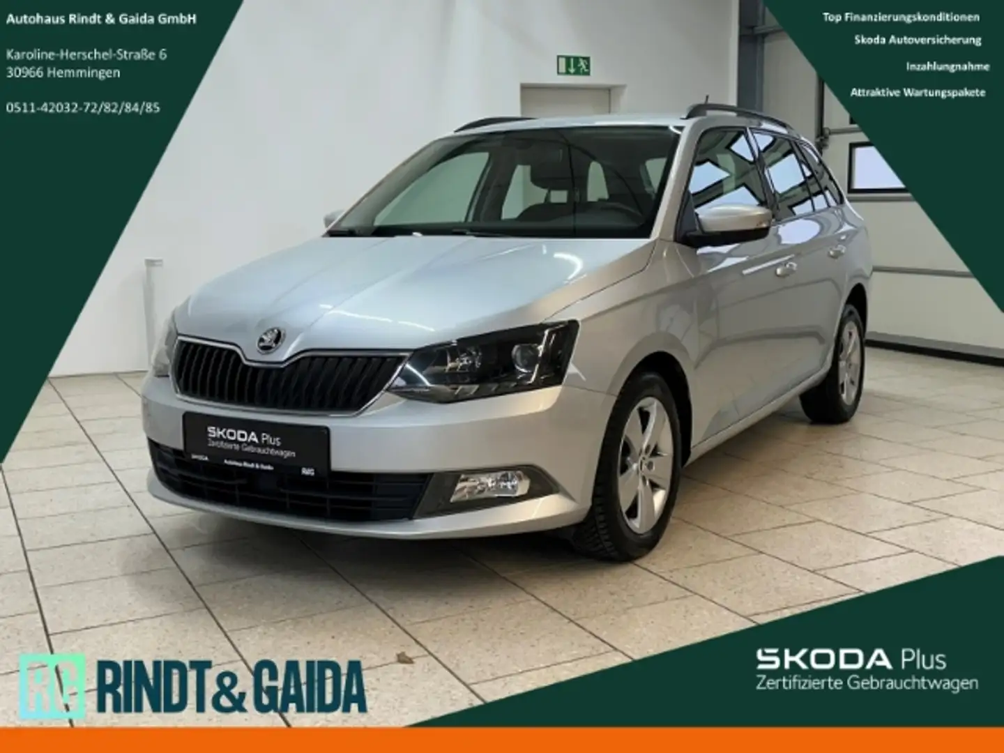 Skoda Fabia Combi 1.0 TSI Style Freisprech SHZ PDC Klimaauto Silber - 1