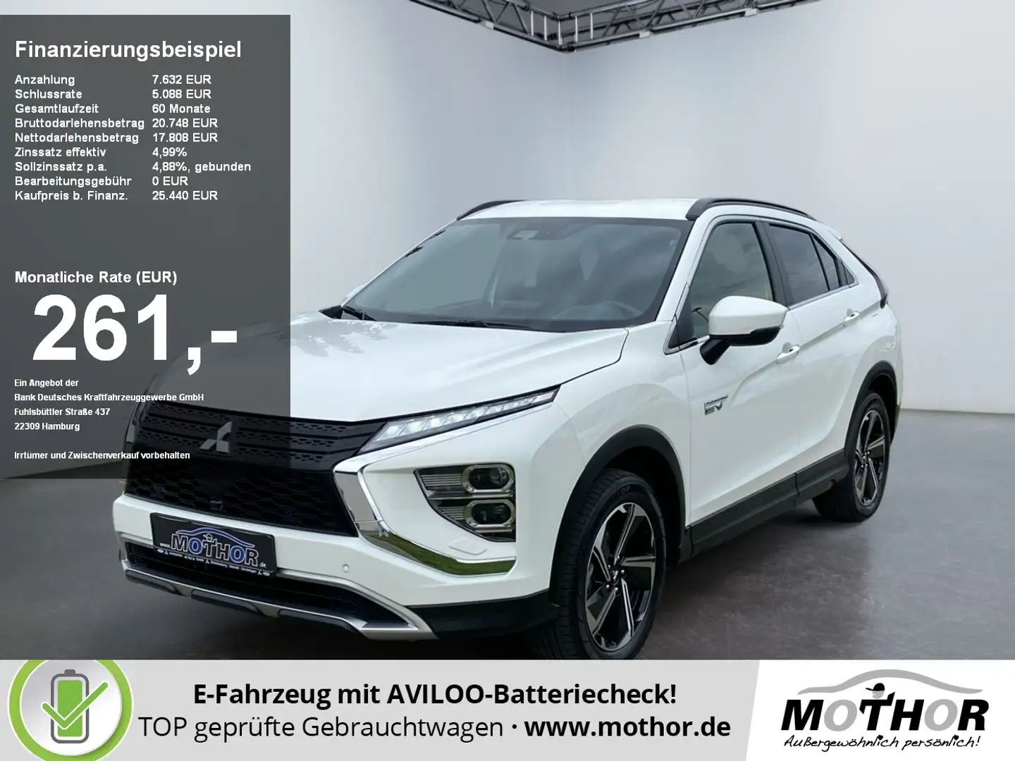 Mitsubishi Eclipse Cross PLUS 2.4 MIVEC PHEV TEMP NAVI PDC Blanc - 1