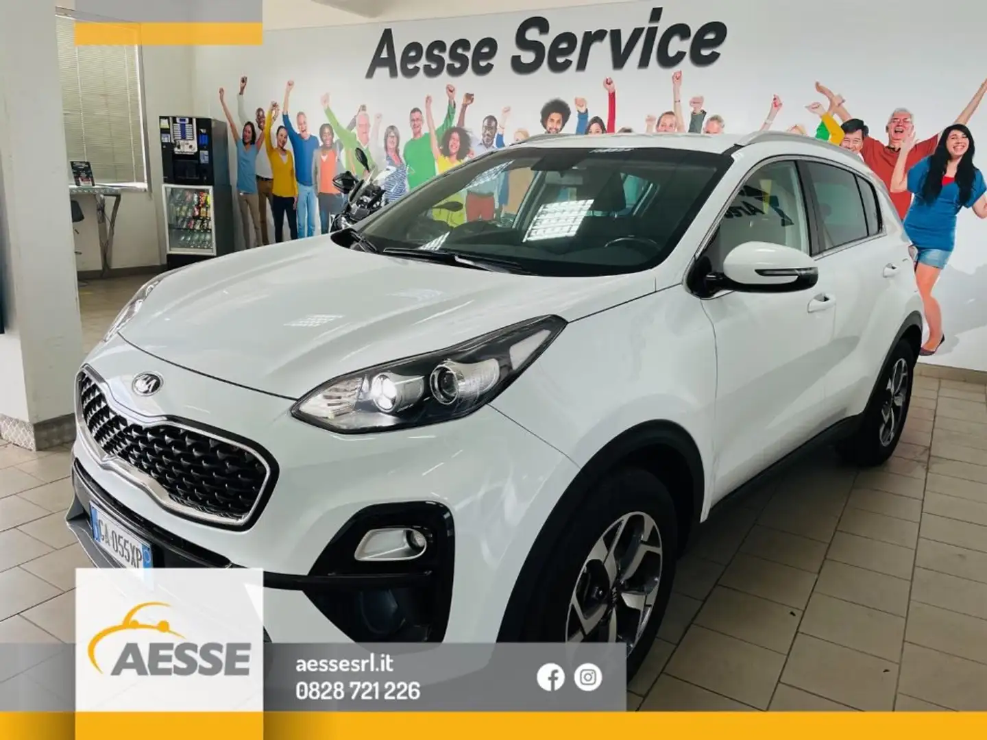 Kia Sportage 1.6 CRDI 115 CV 2WD Mild Hybrid Business Class Weiß - 1