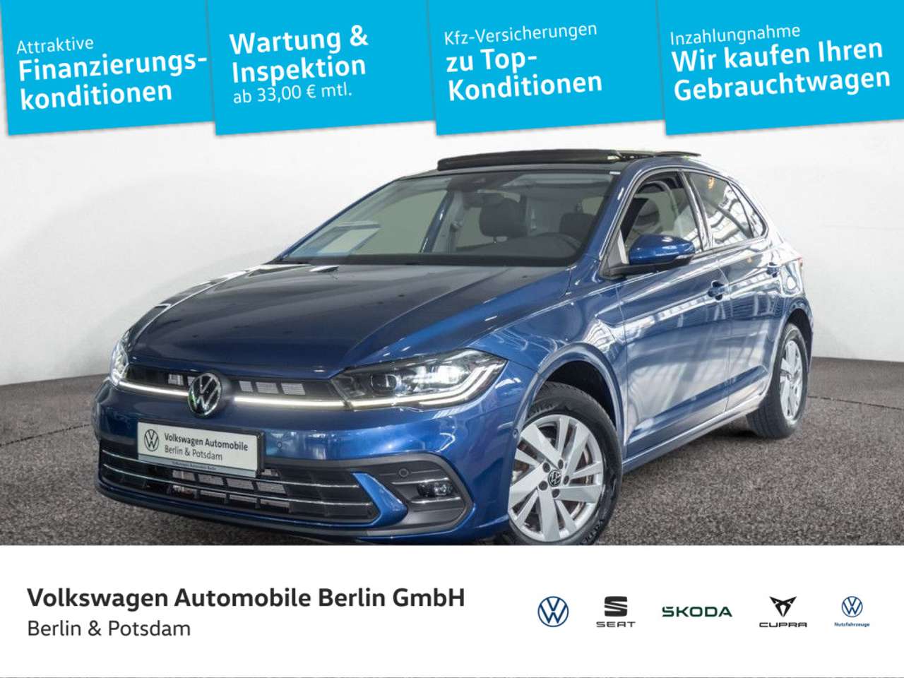 Volkswagen Polo 2023 — 1.0 TSI Style Pano Matrix-LED Kamera Navi
