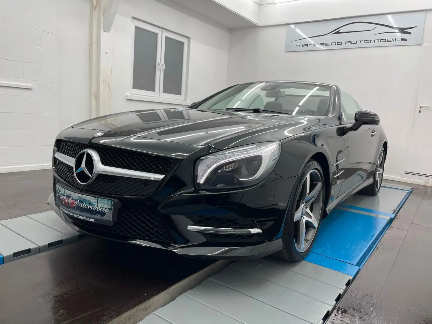 Mercedes-Benz SL 500 AMG /1.HD+Checkheft/Logic7 Harm.Kard/Pano Negru - 2