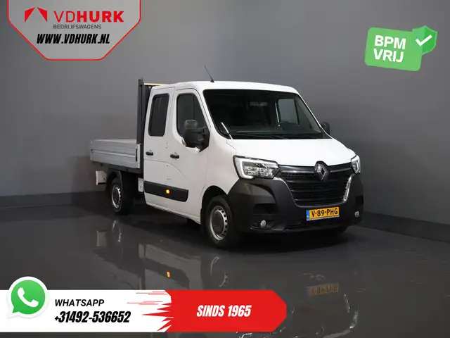 Renault Master 2.3 dCi 150 pk DC Dubbel Cabine Open laadbak/ 7 Pe