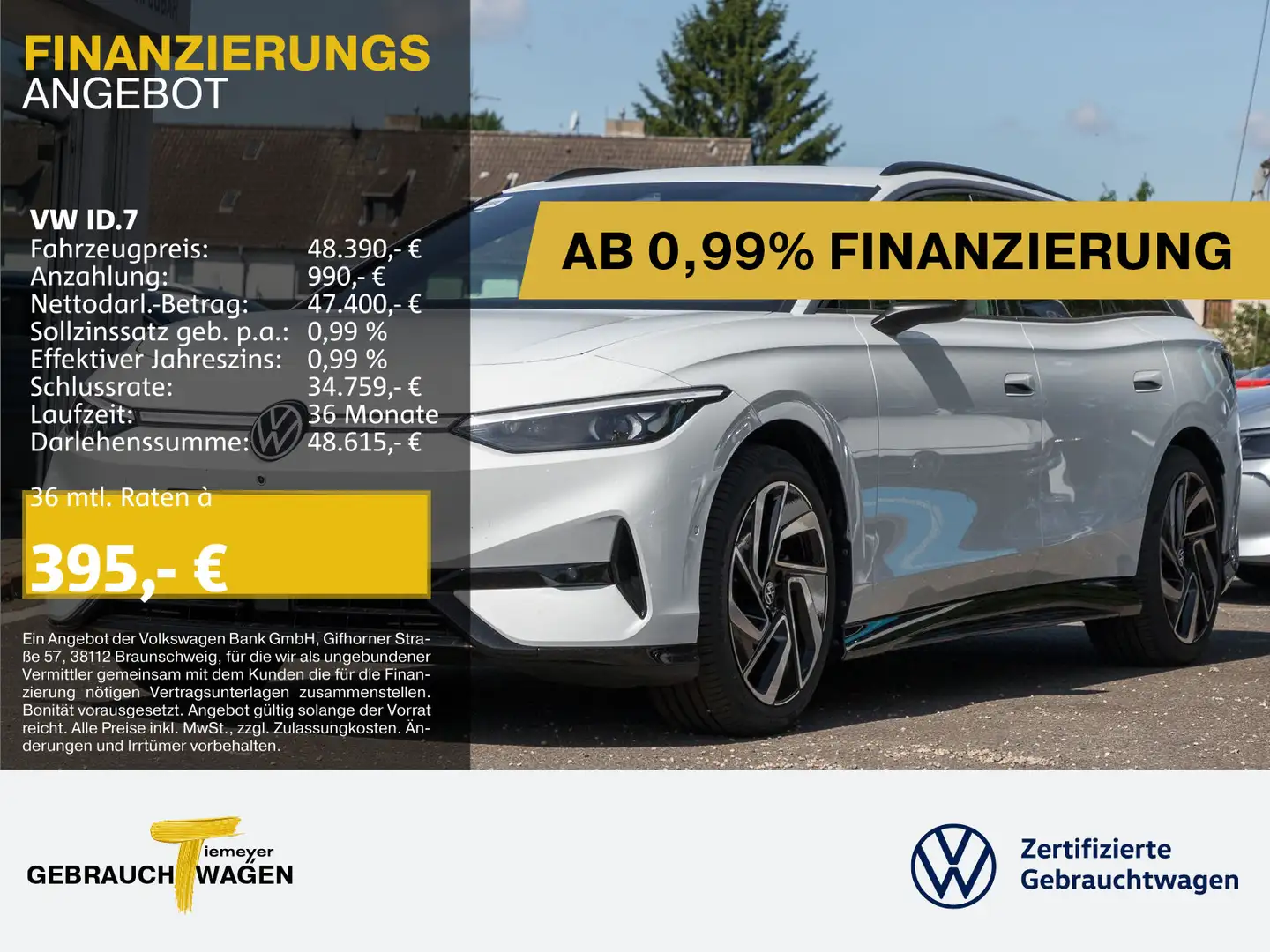 Volkswagen ID.7 Tourer LM20 IQ.LIGHT AHK AREAVIEW Blanc - 1