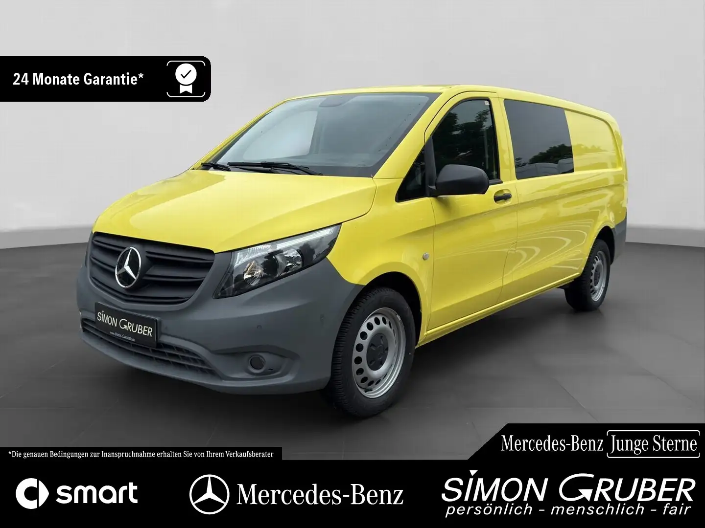 Mercedes-Benz Vito 116 CDI Kasten Extralang 9G Kamera PTS Shzg Gelb - 1