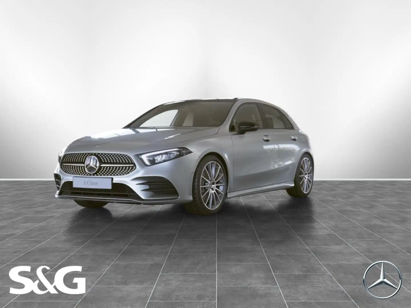 Mercedes-Benz A 250 e AMG PANO+KAMERA+CARPLAY+MBUX+LED+19 ZOLL Silber - 1