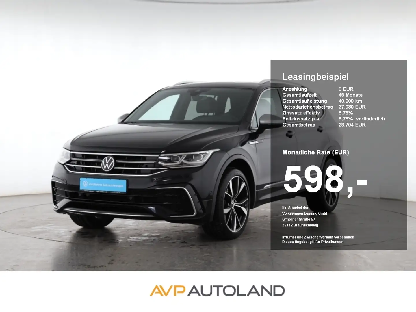 Volkswagen Tiguan Allspace 2.0 TDI DSG 4MOTION R-Line | AHK Nero - 1