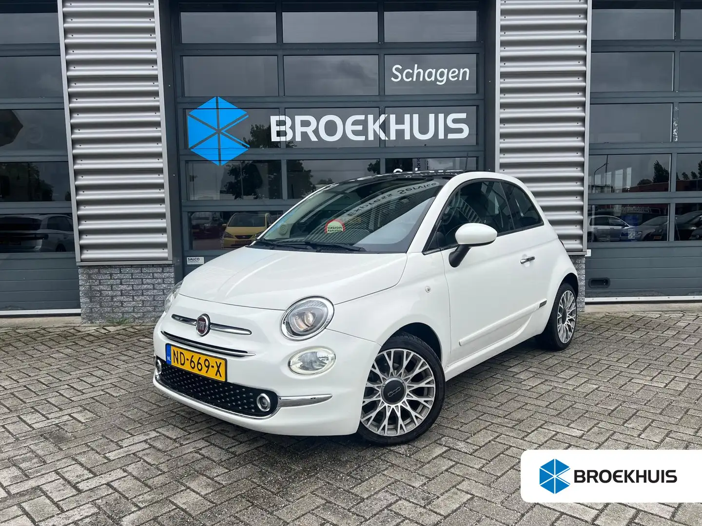 Fiat 500 0.9 TwinAir Turbo Lounge Automaat. | Airco | Parke Blanc - 1