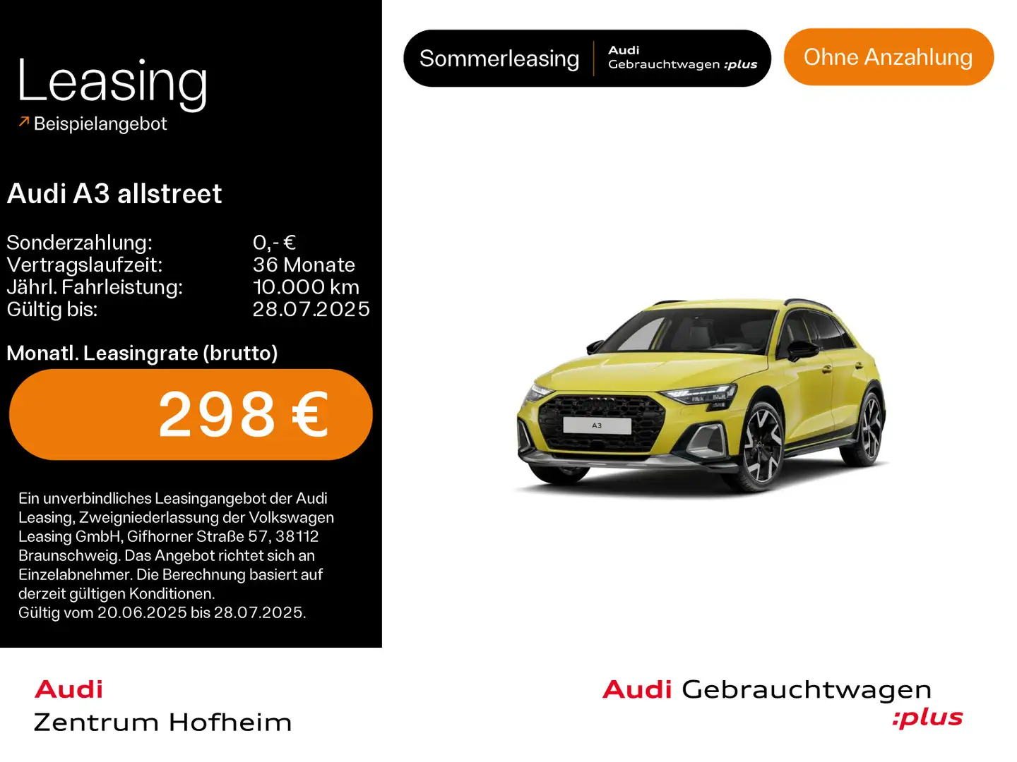 Audi A3 35 TFSI S tro*Sonos*HUD*S-Sitze*Rau Giallo - 1