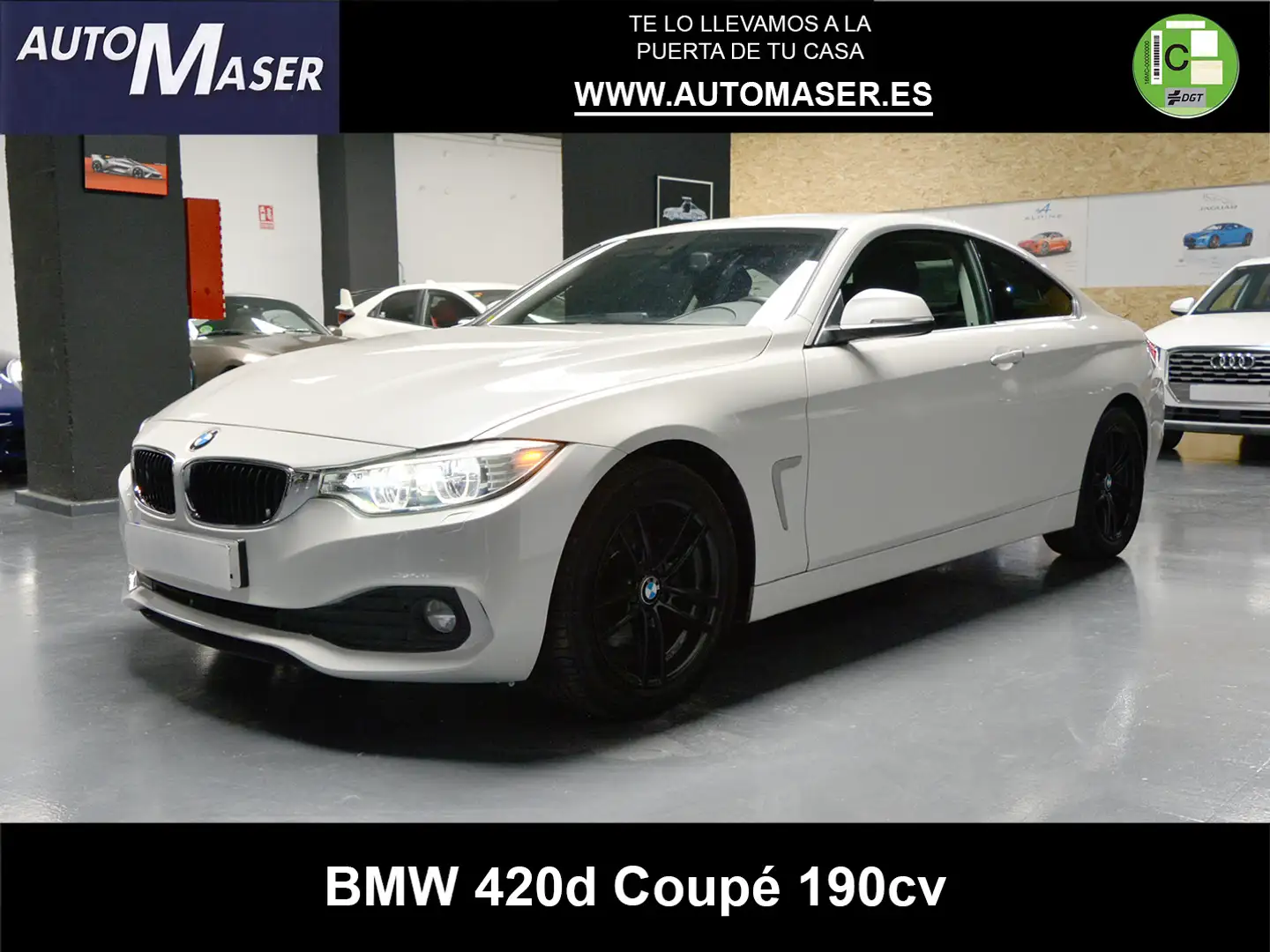 BMW 420 420dA Cabrio Bianco - 1