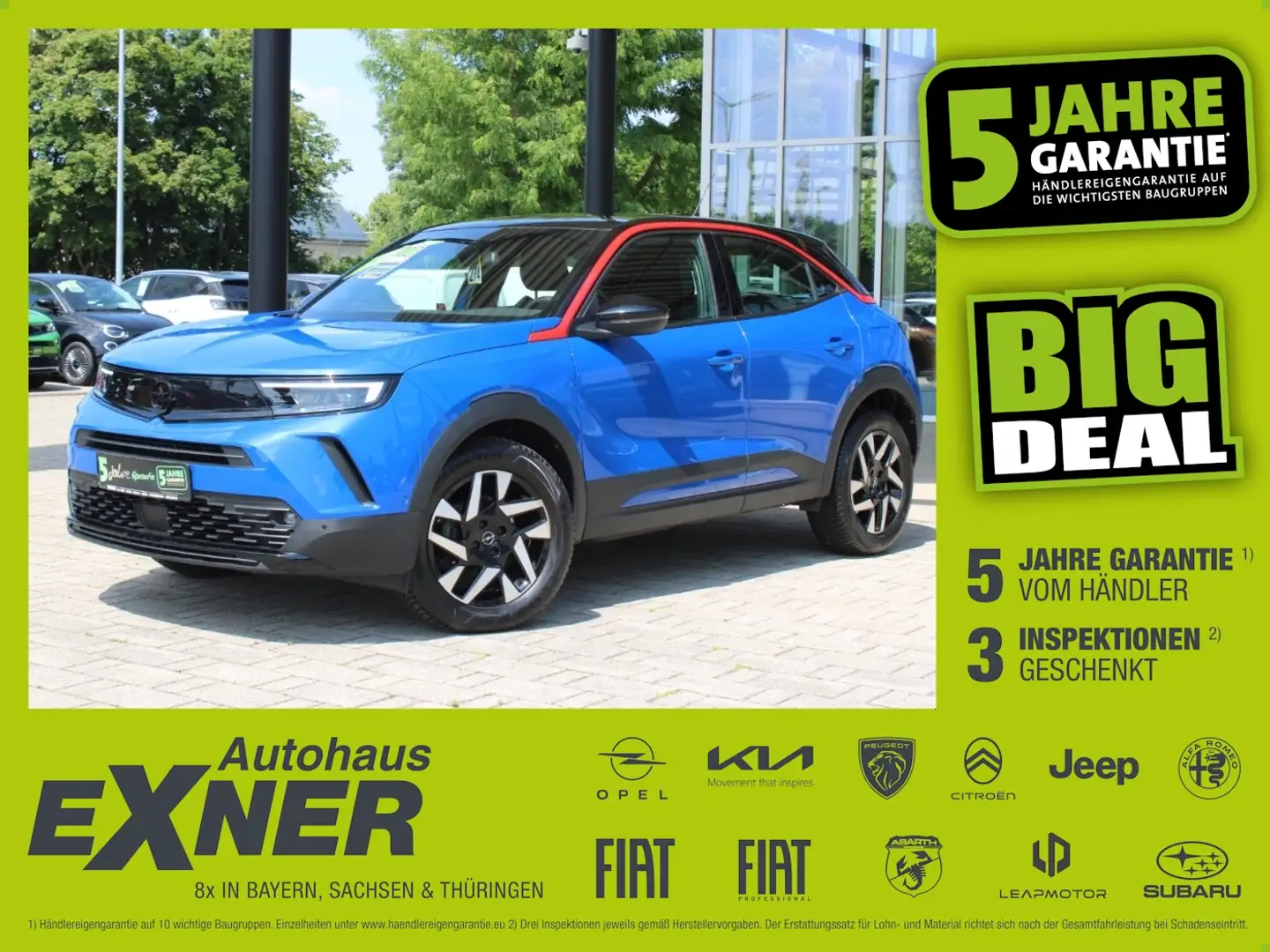 Opel Mokka 1.2 Turbo GS LINE *Navi*LED*PDC*wenig KM Blauw - 1