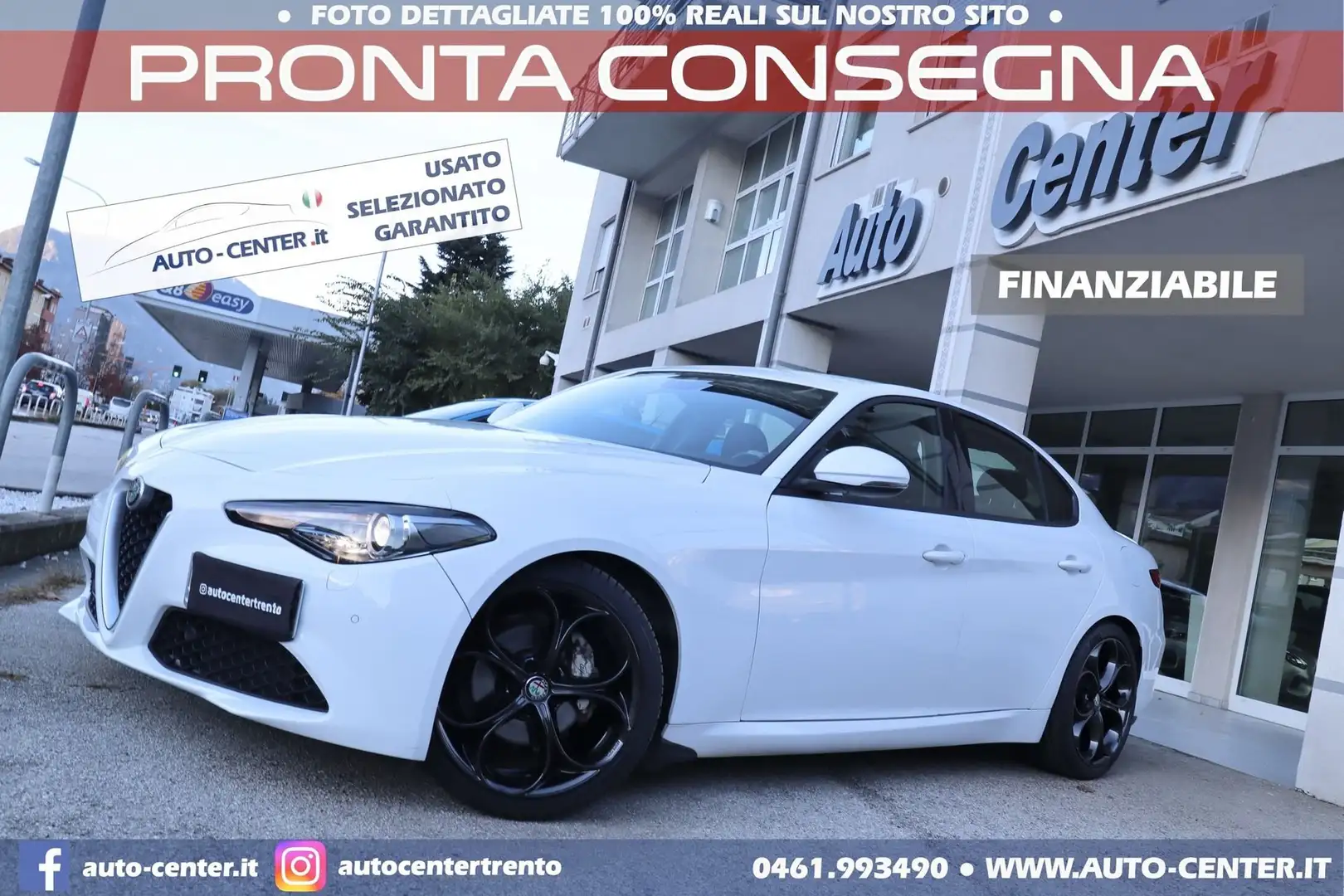 Alfa Romeo Giulia 2.0 Turbo 200CV AT8 Super Blanc - 1