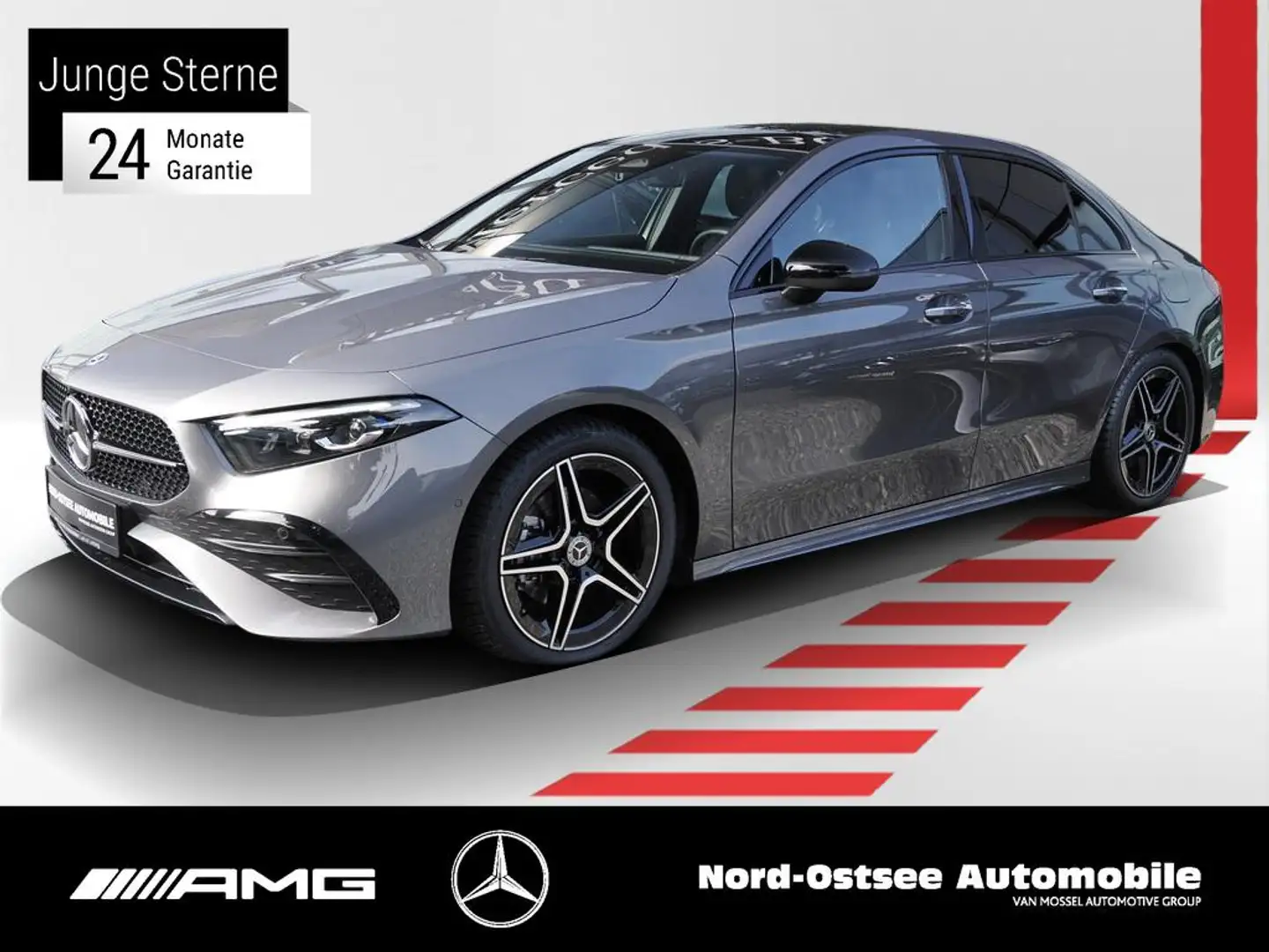 Mercedes-Benz A 200 LIMO PANO ADVANCED PLUS MULTIBEAM Gris - 1