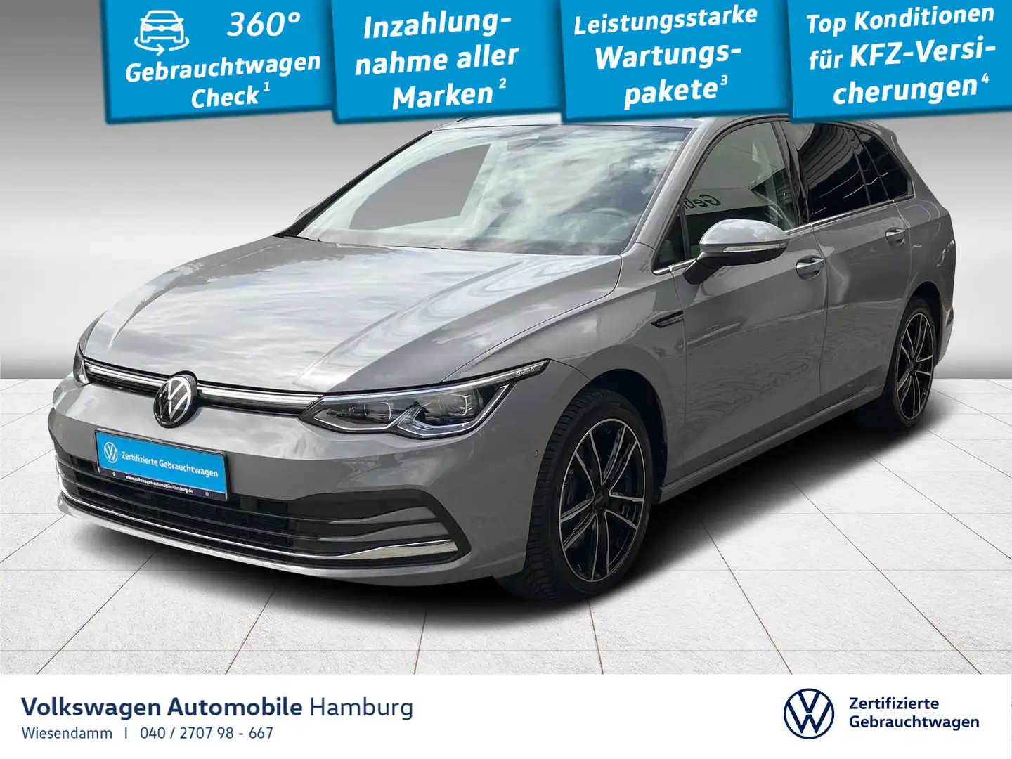 Volkswagen Golf Variant Golf VIII Variant 2.0 TDI DSG Style AHK/LED/NAVI Grau - 1