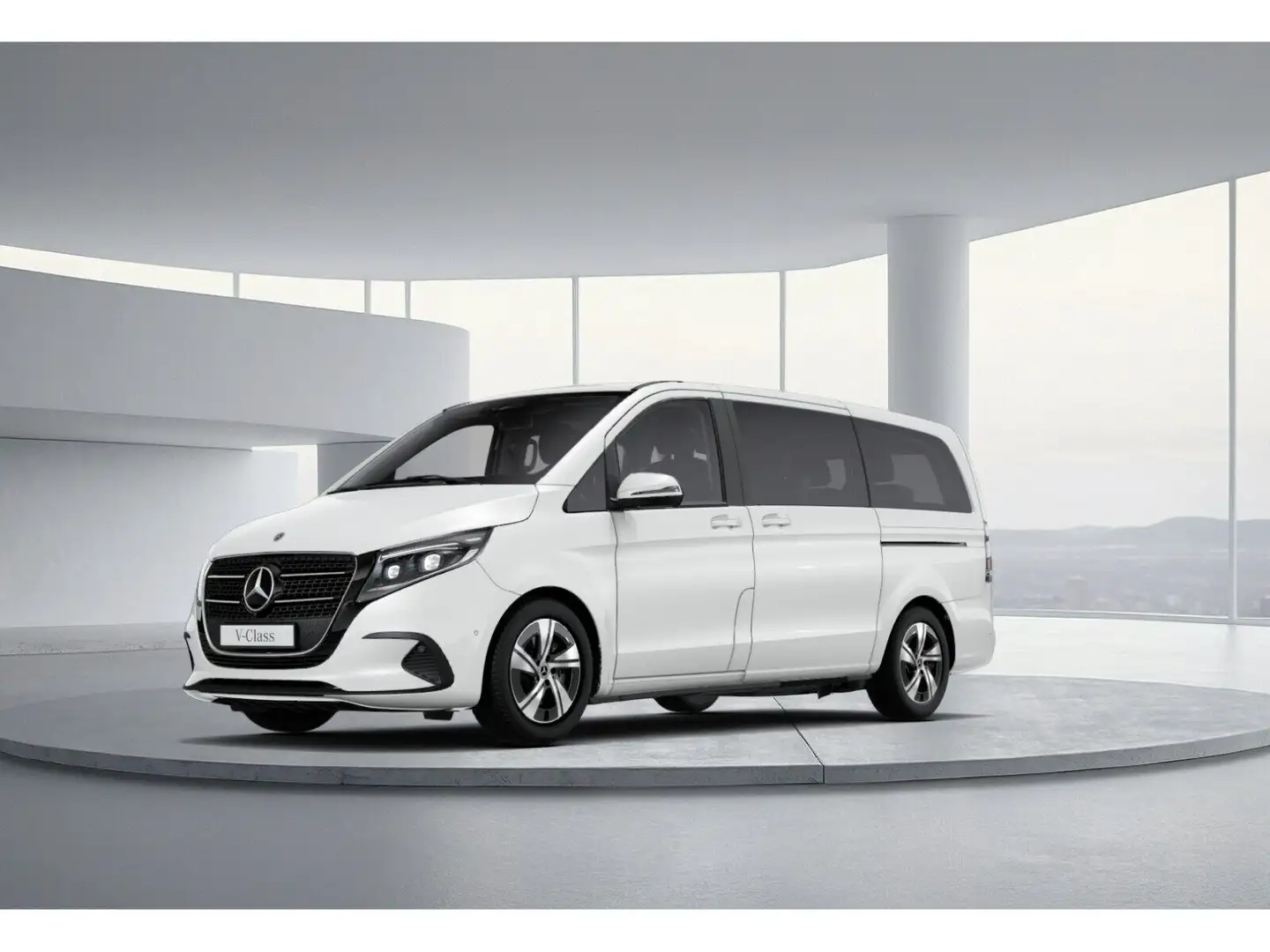 Mercedes-Benz V 250 d 4MATIC STYLE Lang AHK 2,5t 7 Sitze Distr Weiß - 2