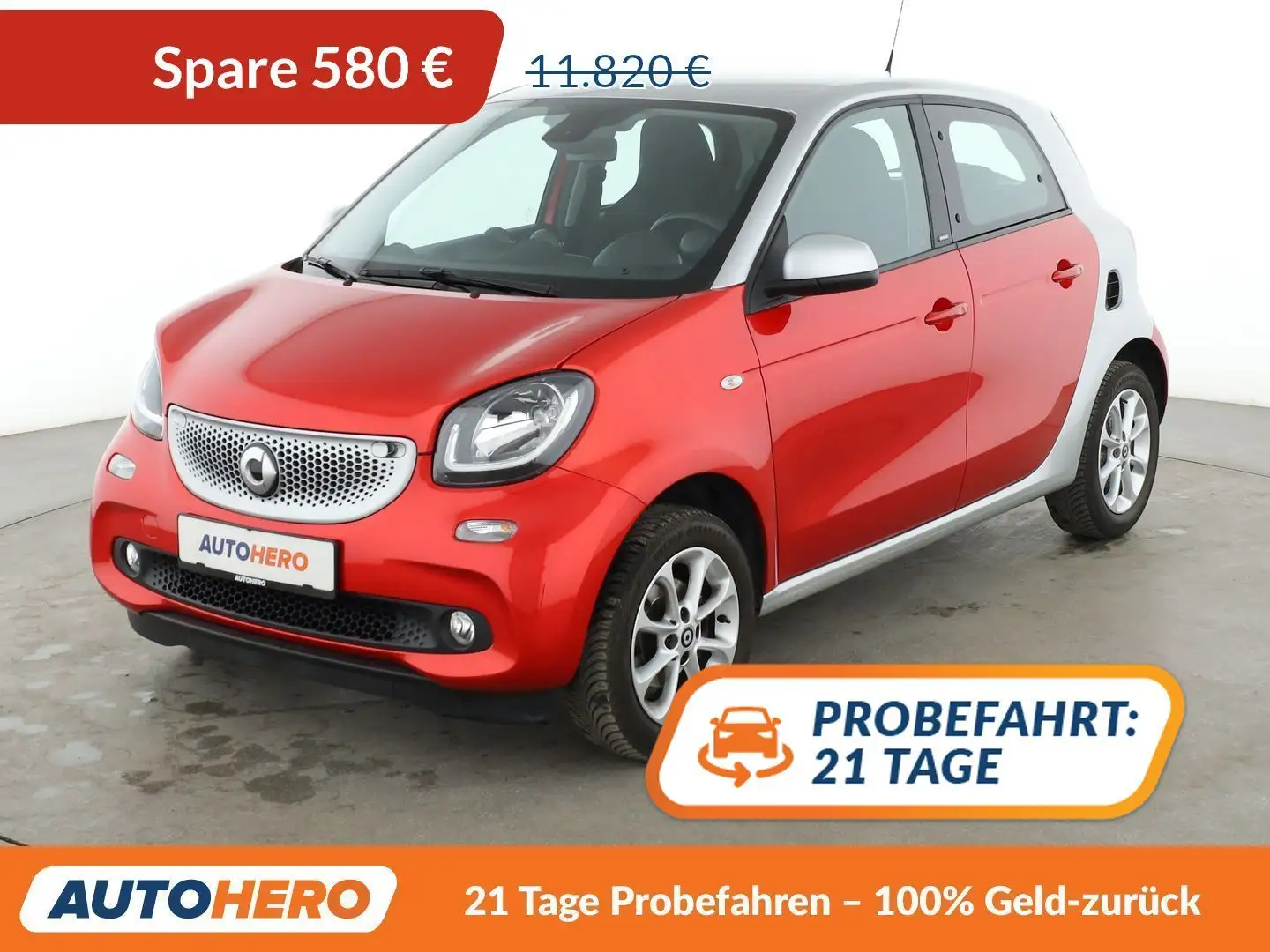 smart forFour 1.0 Basis passion *LIM*TEMPO*PDC*ALU* Rot - 1
