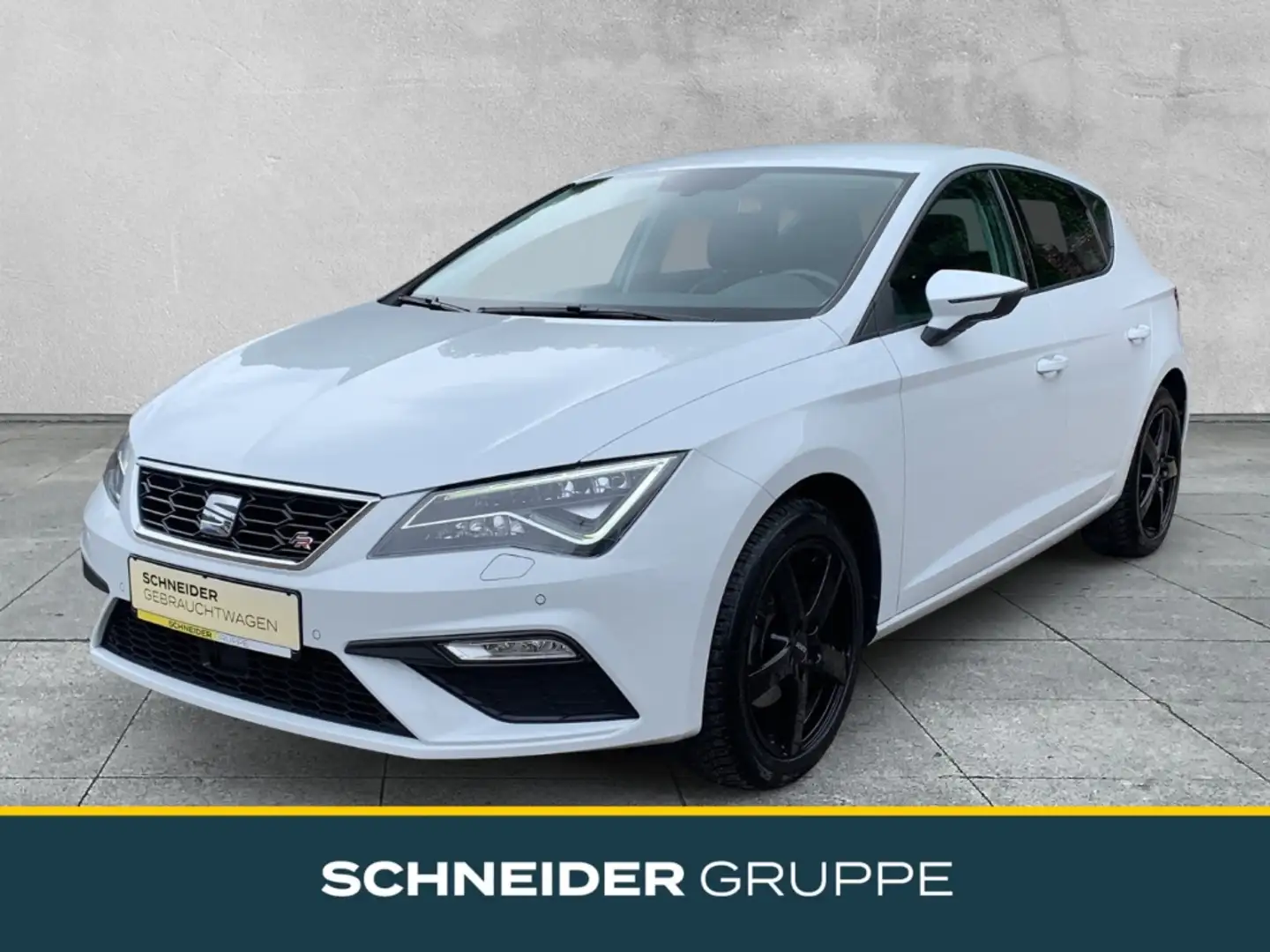 SEAT Leon 1.5 TGI 130 PS DSG FR +LED+PDC+SHZ+NAV+GRA+ Weiß - 1