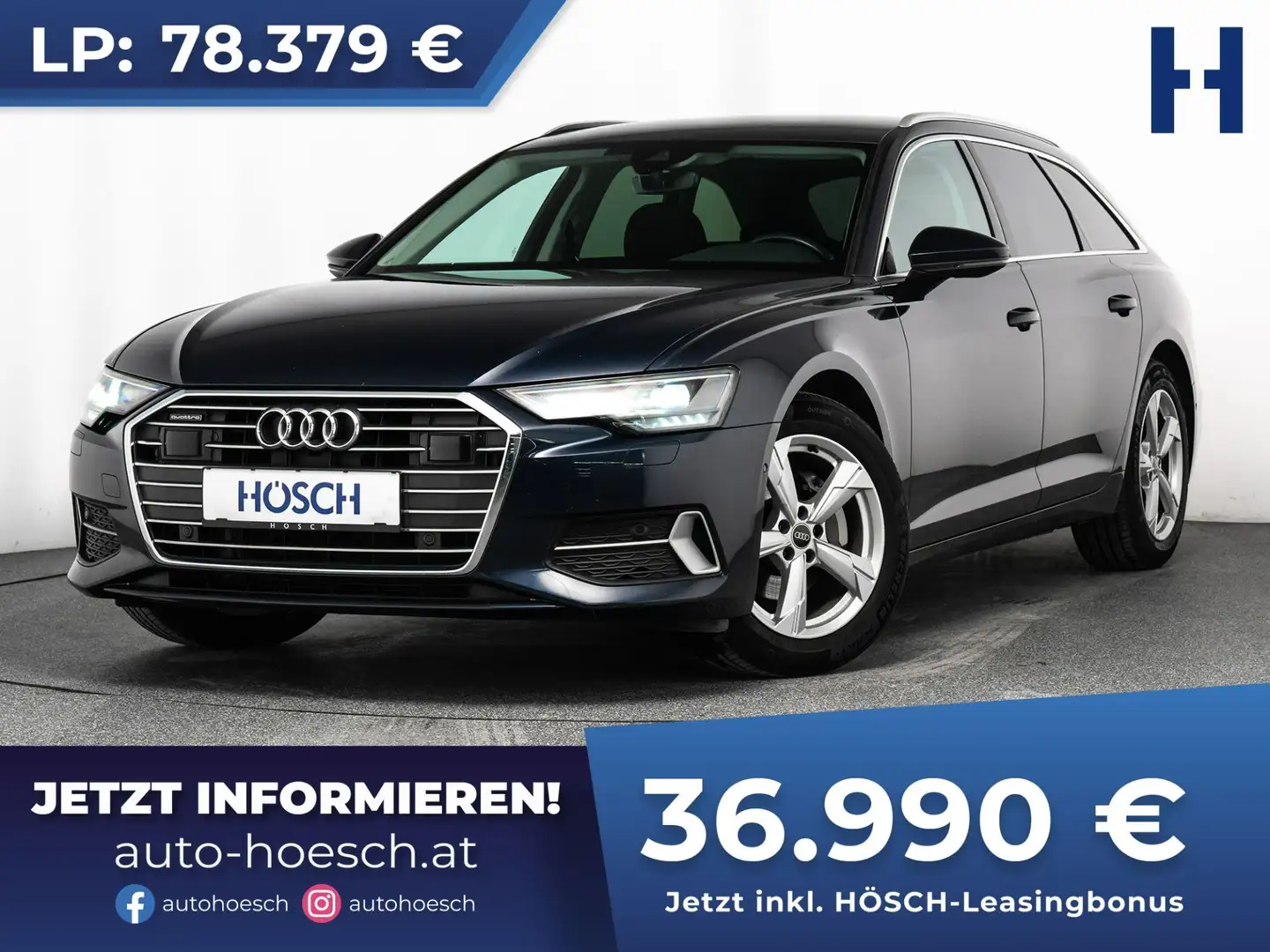 Audi A6 Avant 40 TDI quattro Sport TOP JUNGWAGEN++ Bleu - 1
