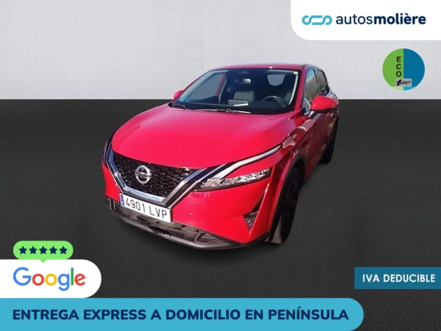Nissan Qashqai 1.3 DIG-T N-Connecta 4x2 103kW Rojo - 1