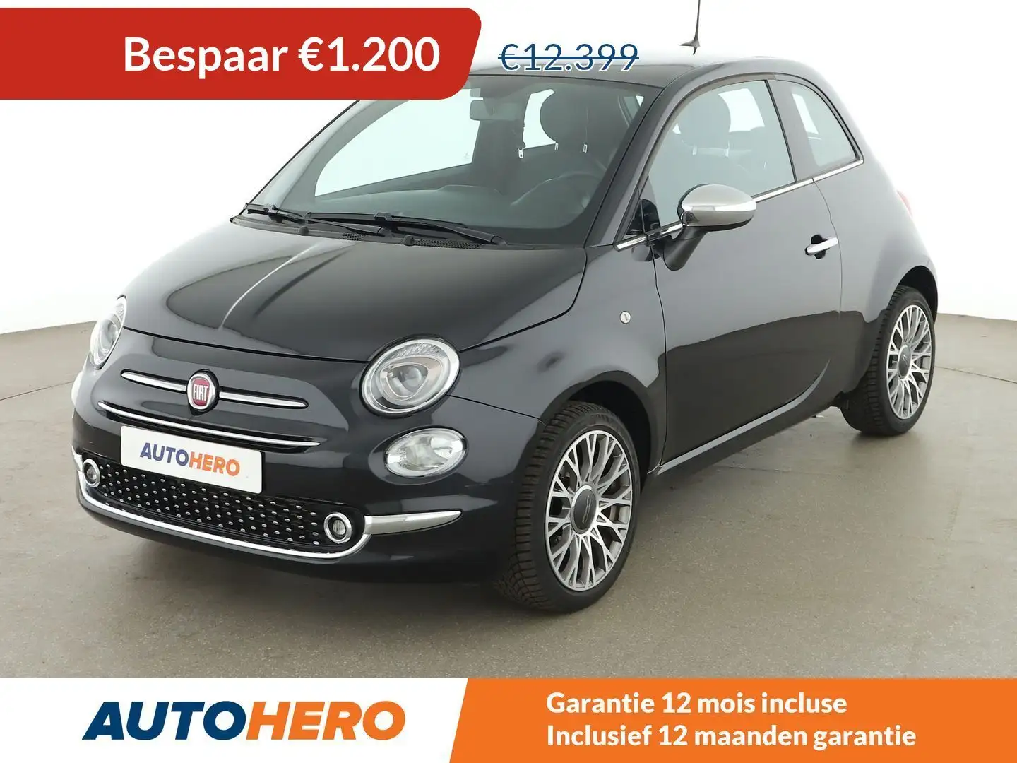 Fiat 500 1.2 Star Zwart - 1