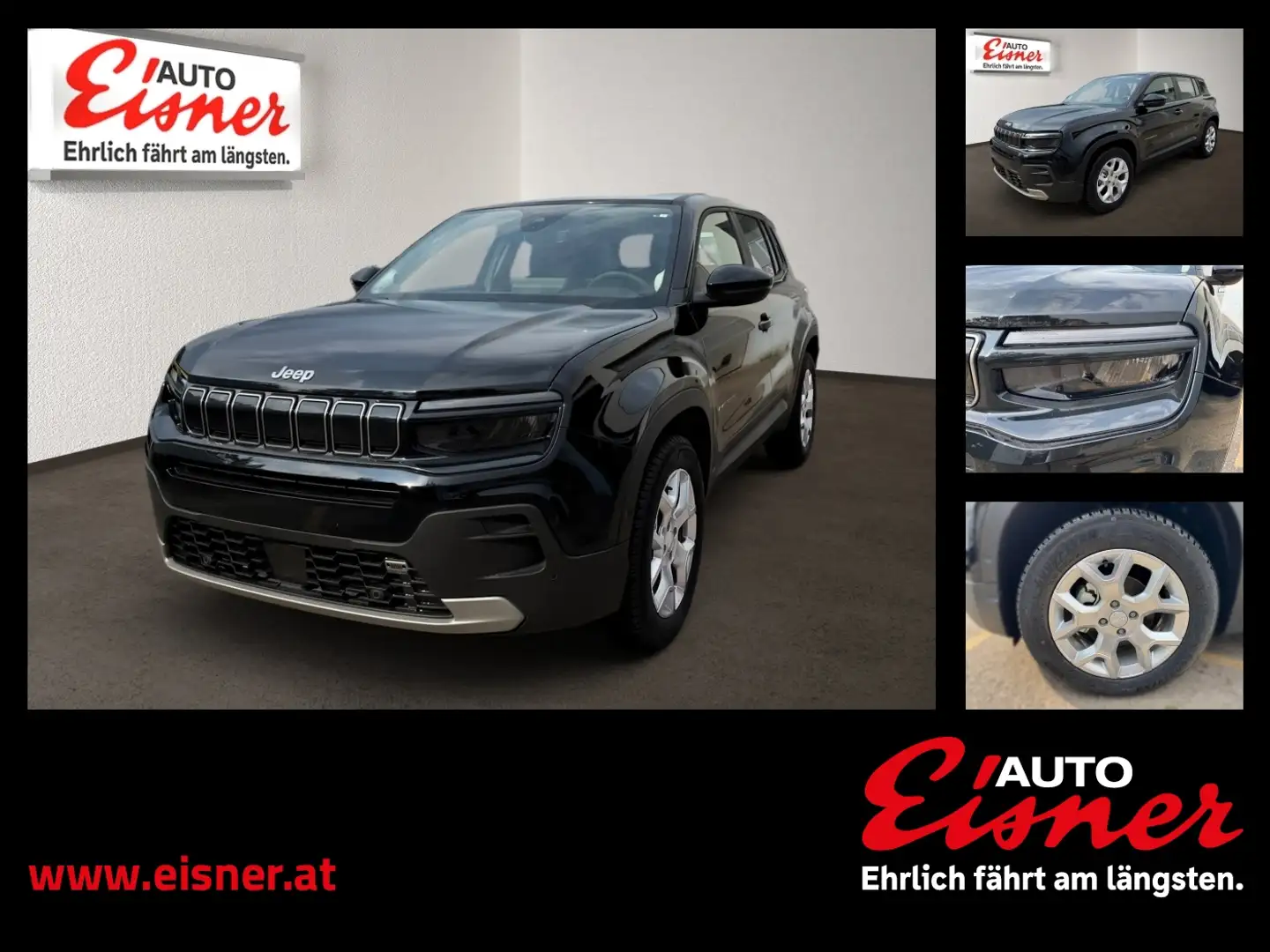 Jeep Avenger 1.2 GSE T3 ALTITUDE Schwarz - 1