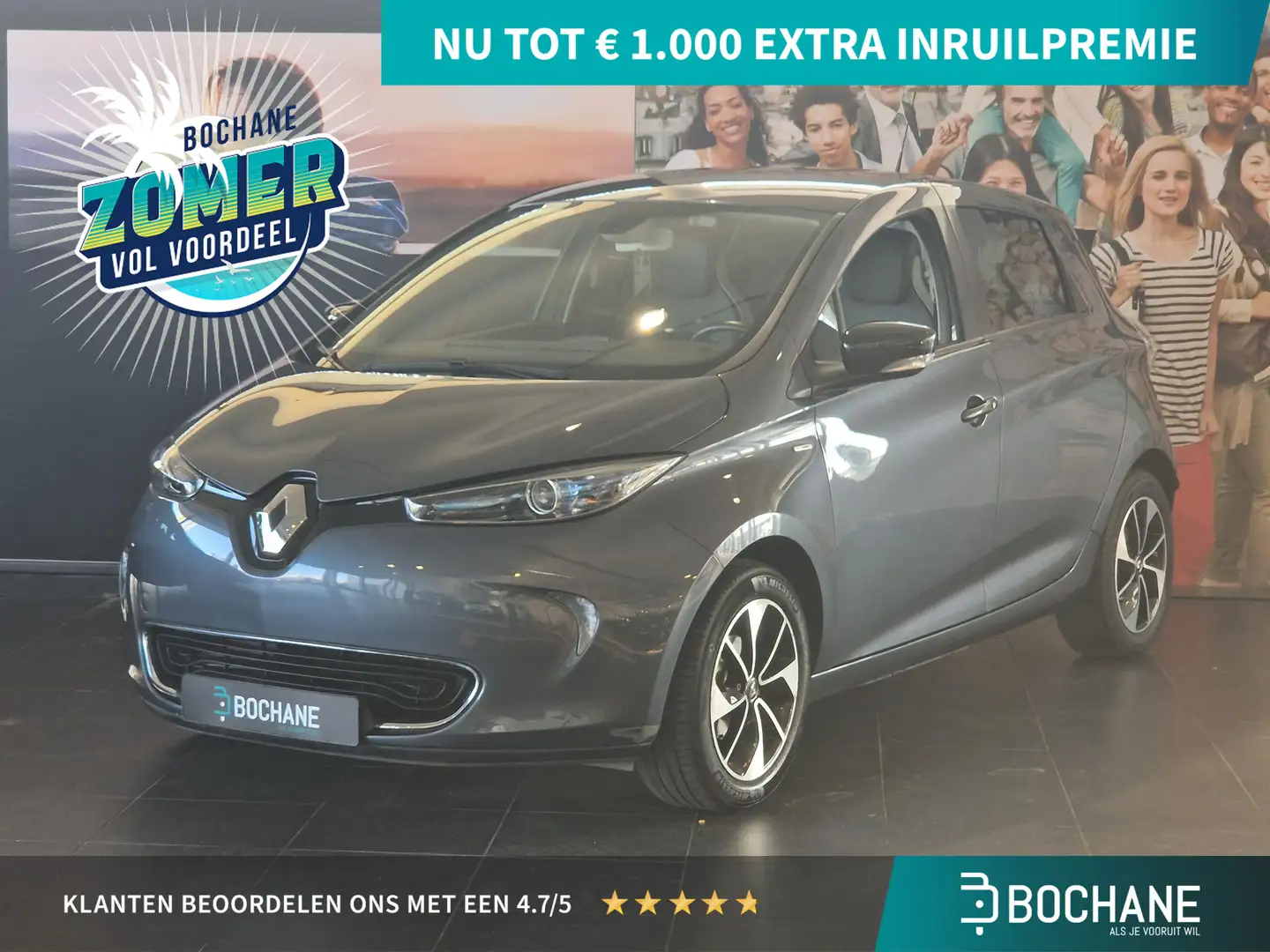 Renault ZOE R110 Iconic 41 kWh (ex Accu) NAVIGATIE | ACHTERUIT Grijs - 1