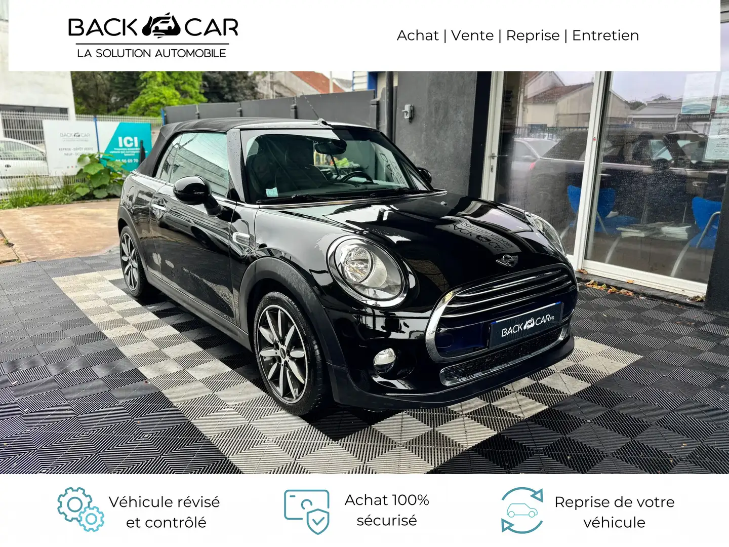 MINI Cooper Cooper 136 ch Finition Red Hot Chili Zwart - 1