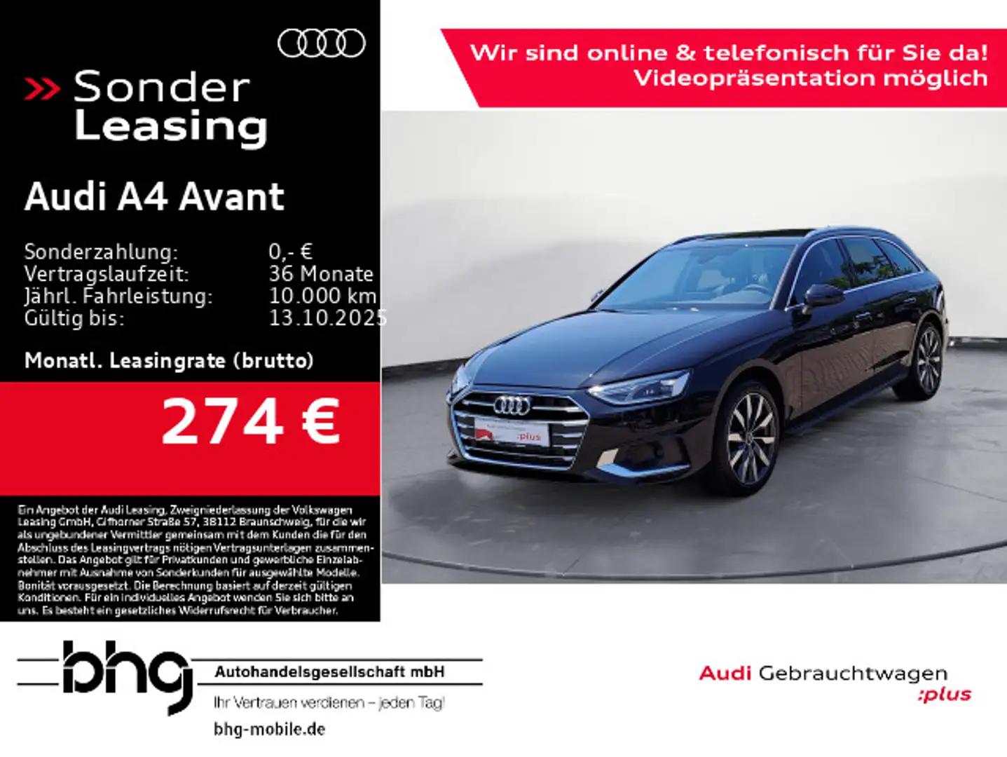 Audi A4 35 TFSI S tronic advanced Schwarz - 1