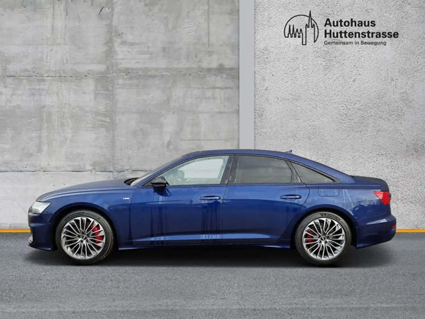 Audi A6 Limousine 55 TFSIe qu S line S-SITZE PANO AHK B... Blau - 2