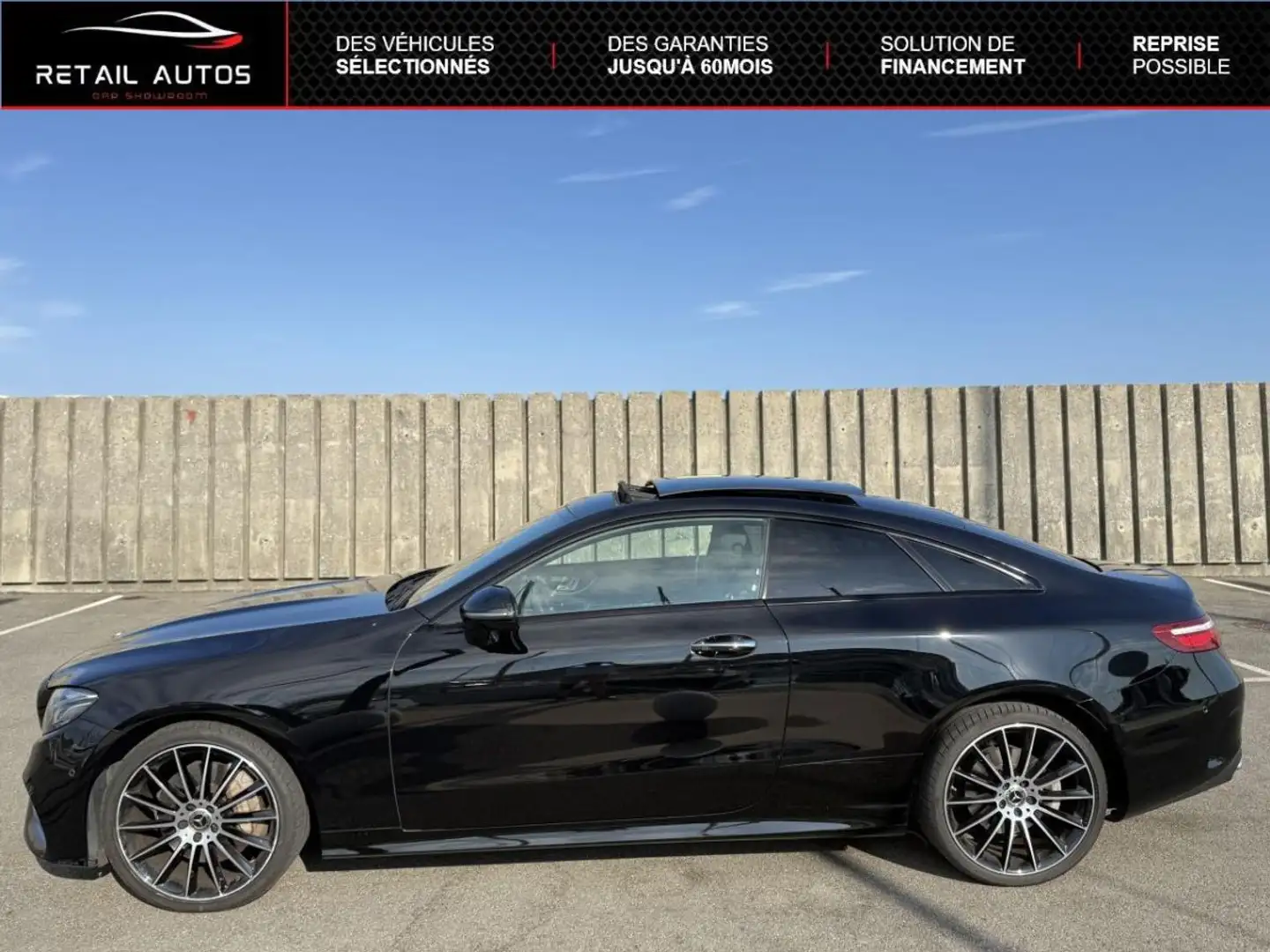 Mercedes-Benz E 400 COUPE 400 d 340ch AMG Line 4Matic 9G-Tronic Noir - 2