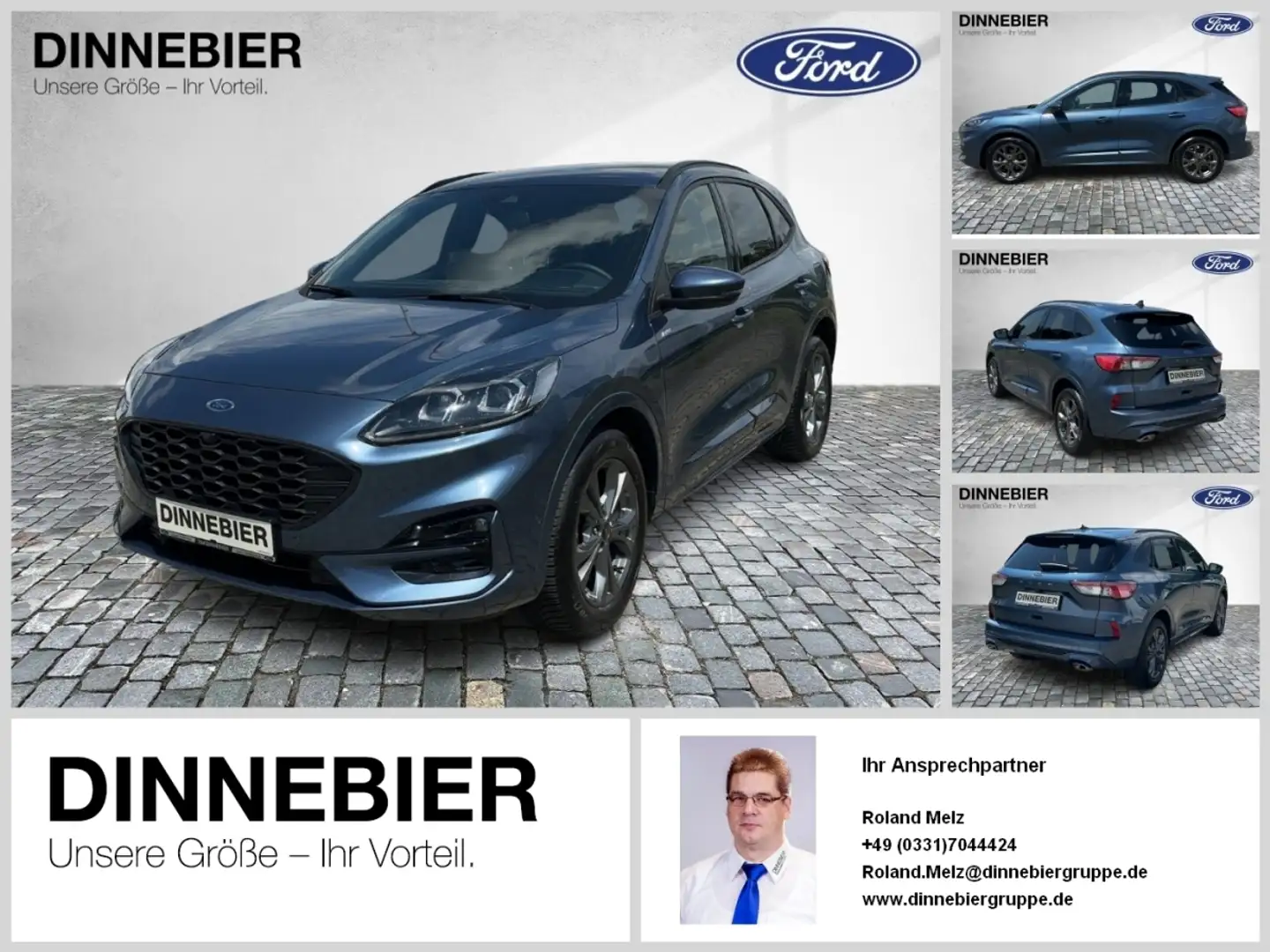 Ford Kuga ST-Line X LED+AHK+ Glasdach+Kamera+SHZ Bleu - 1