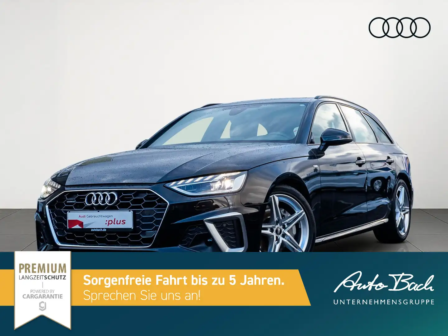 Audi A4 S line 40TDI qu Stronic Navi LED ACC AH Schwarz - 2