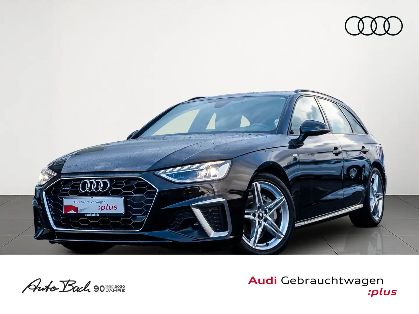 Audi A4 S line 40TDI qu Stronic Navi LED ACC AH Schwarz - 1