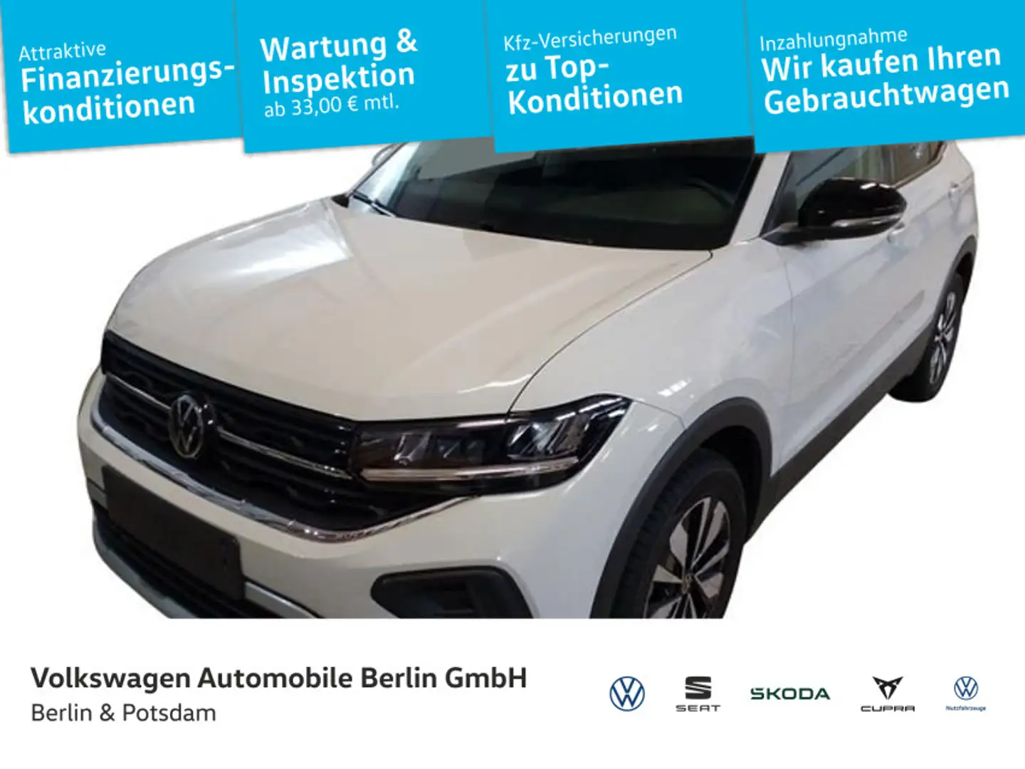 Volkswagen T-Cross 1.0 TSI DSG Goal App-Connect LED SHZ Grau - 1