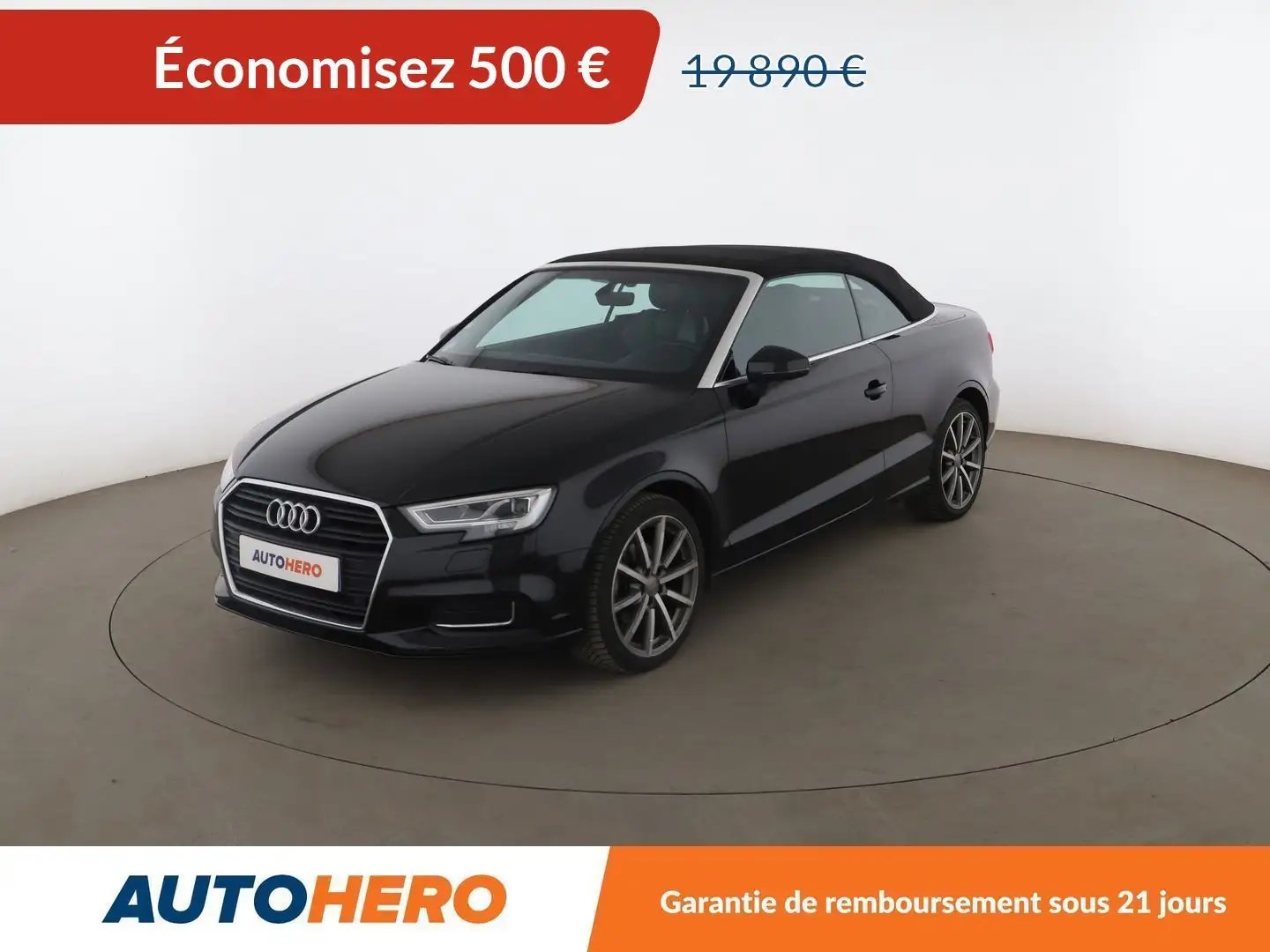 Audi A3 Cabriolet 1.4 TFSI COD Design Luxe S Tronic 7 Noir - 1