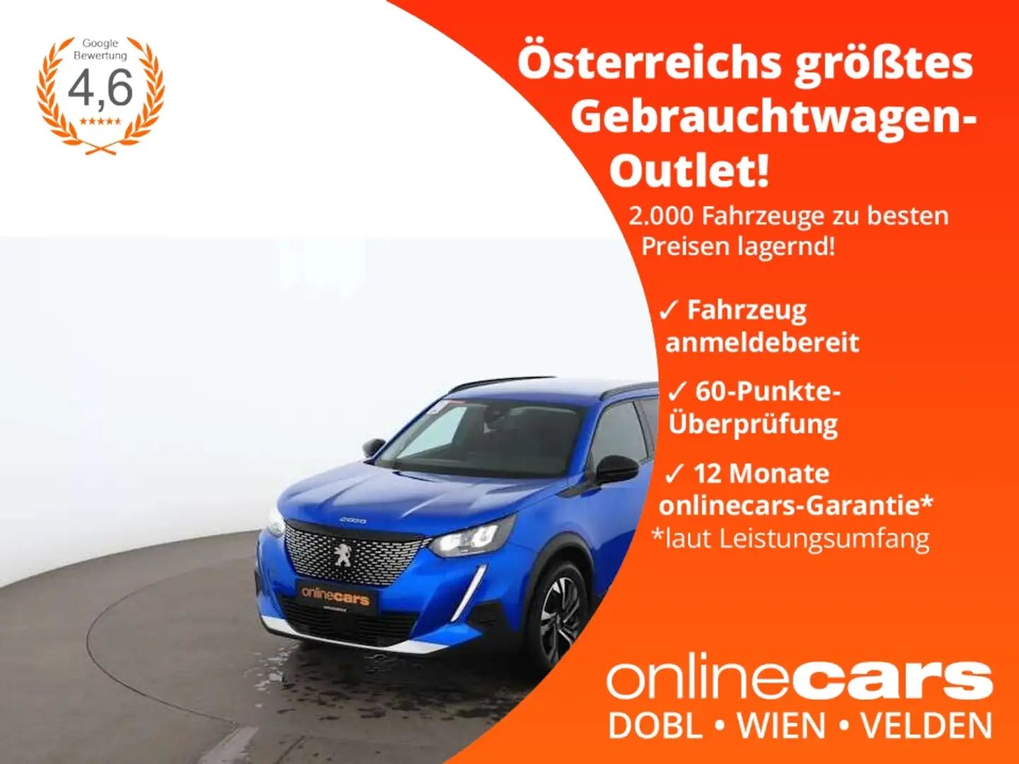 Peugeot 2008 1.2 PureTech 130 Allure Aut LED NAVI LEDER Blau - 1
