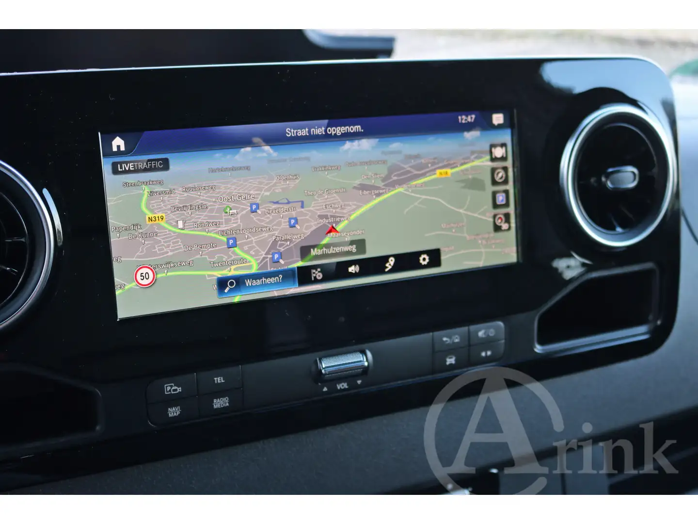 Mercedes-Benz Sprinter 319 CDI L2H2 BPM vrij 360° ALARM KL3 DISTRONIC MBU Zwart - 2