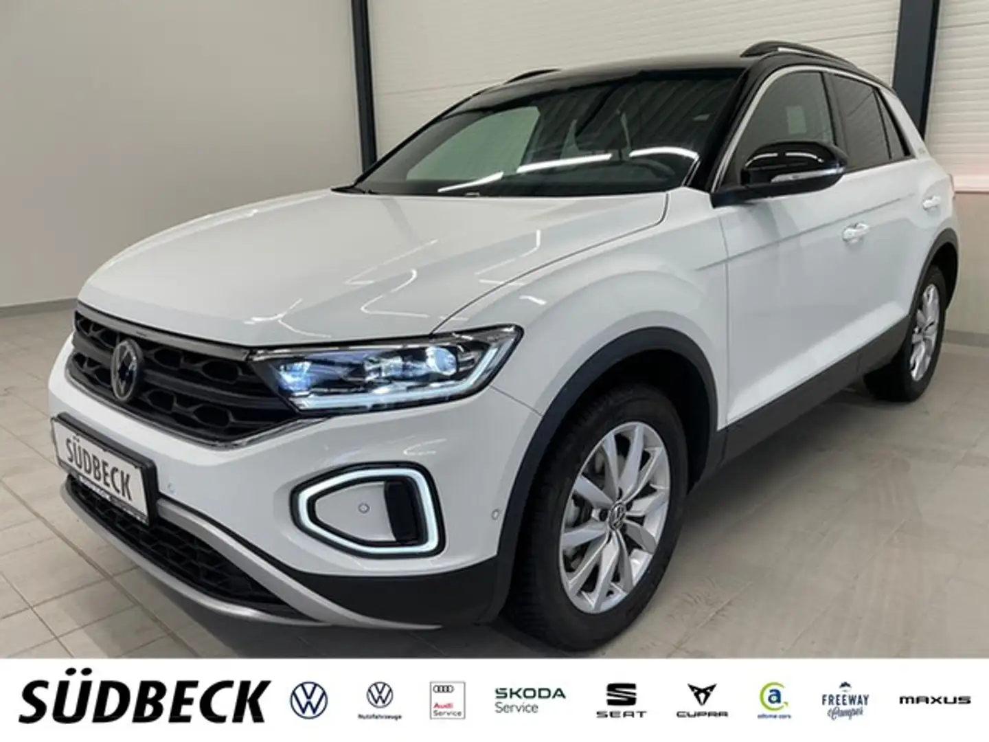 Volkswagen T-Roc 2.0 TDI Goal AHK+KAMERA+LED+ACC+LANE+APP Weiß - 1